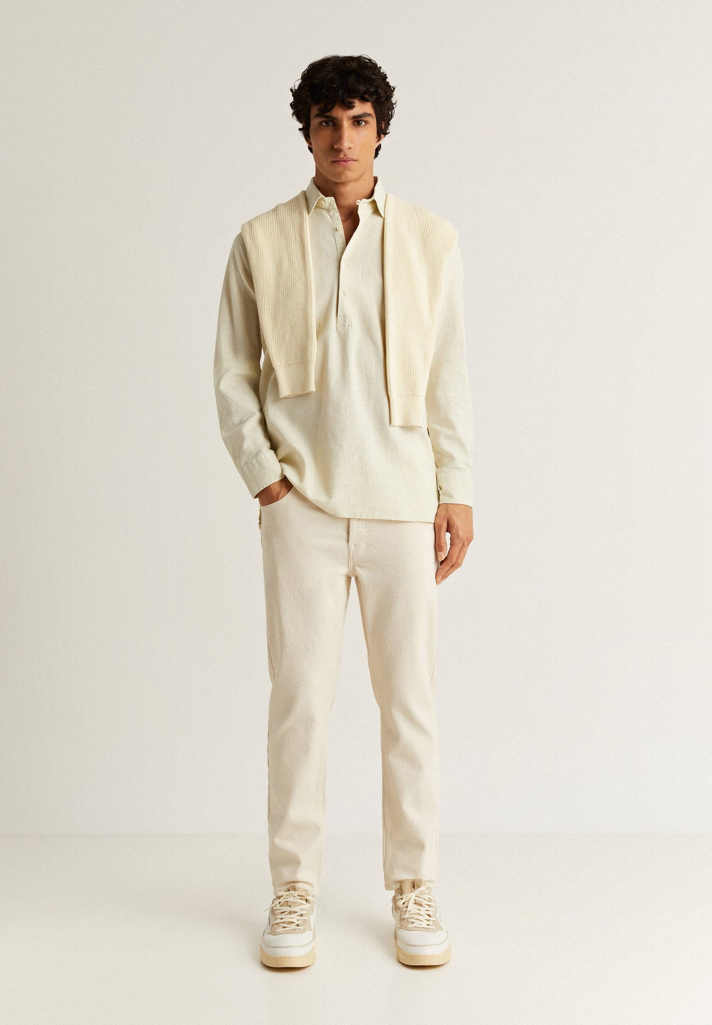 POLO SHIRT WITH EMBROIDERED SKULL