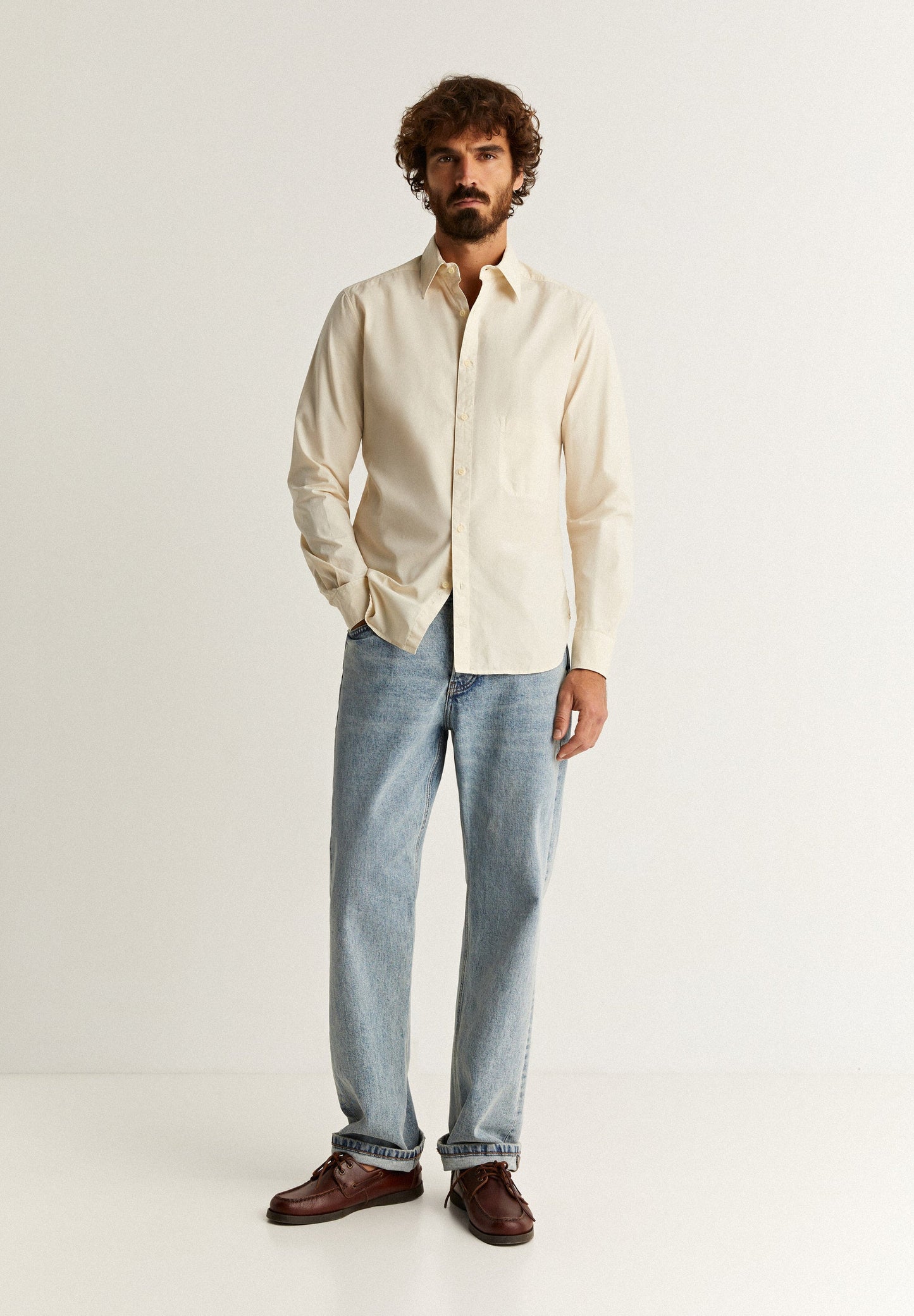 SHIRT WITH SKULL PLACKET