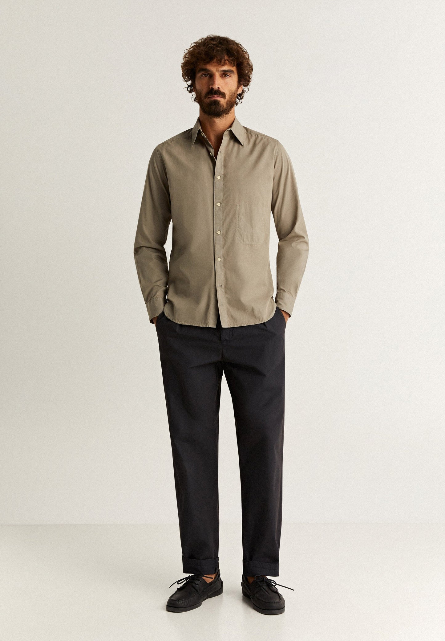 SHIRT WITH SKULL PLACKET