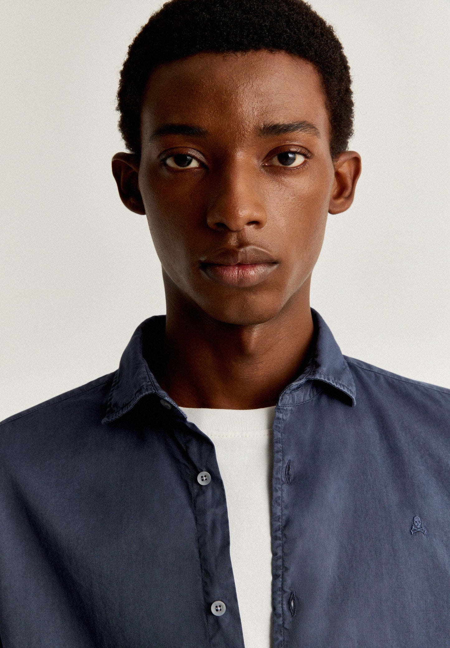 SKULL SHIRT WITH MATCHING EMBROIDERY