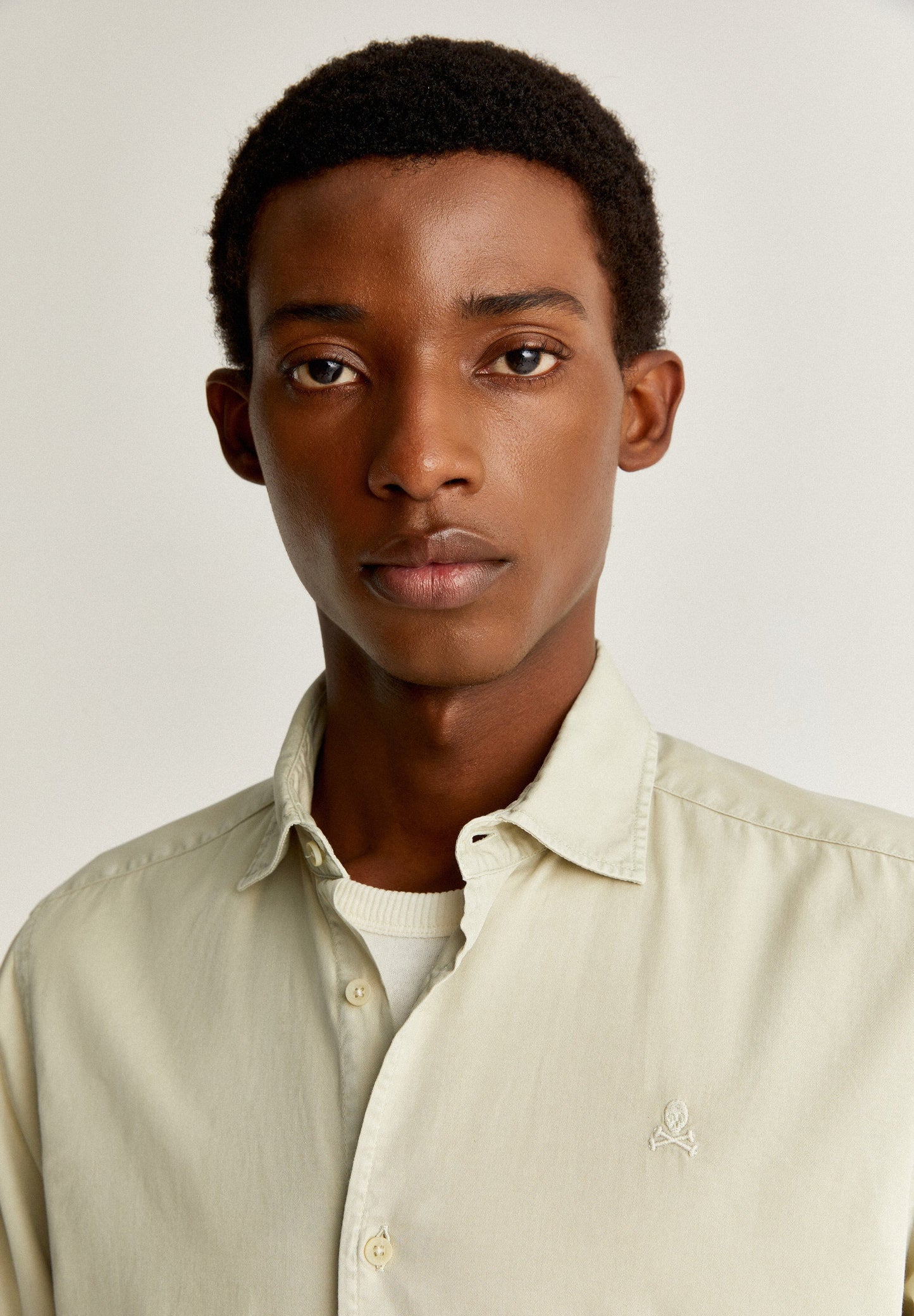 SKULL SHIRT WITH MATCHING EMBROIDERY