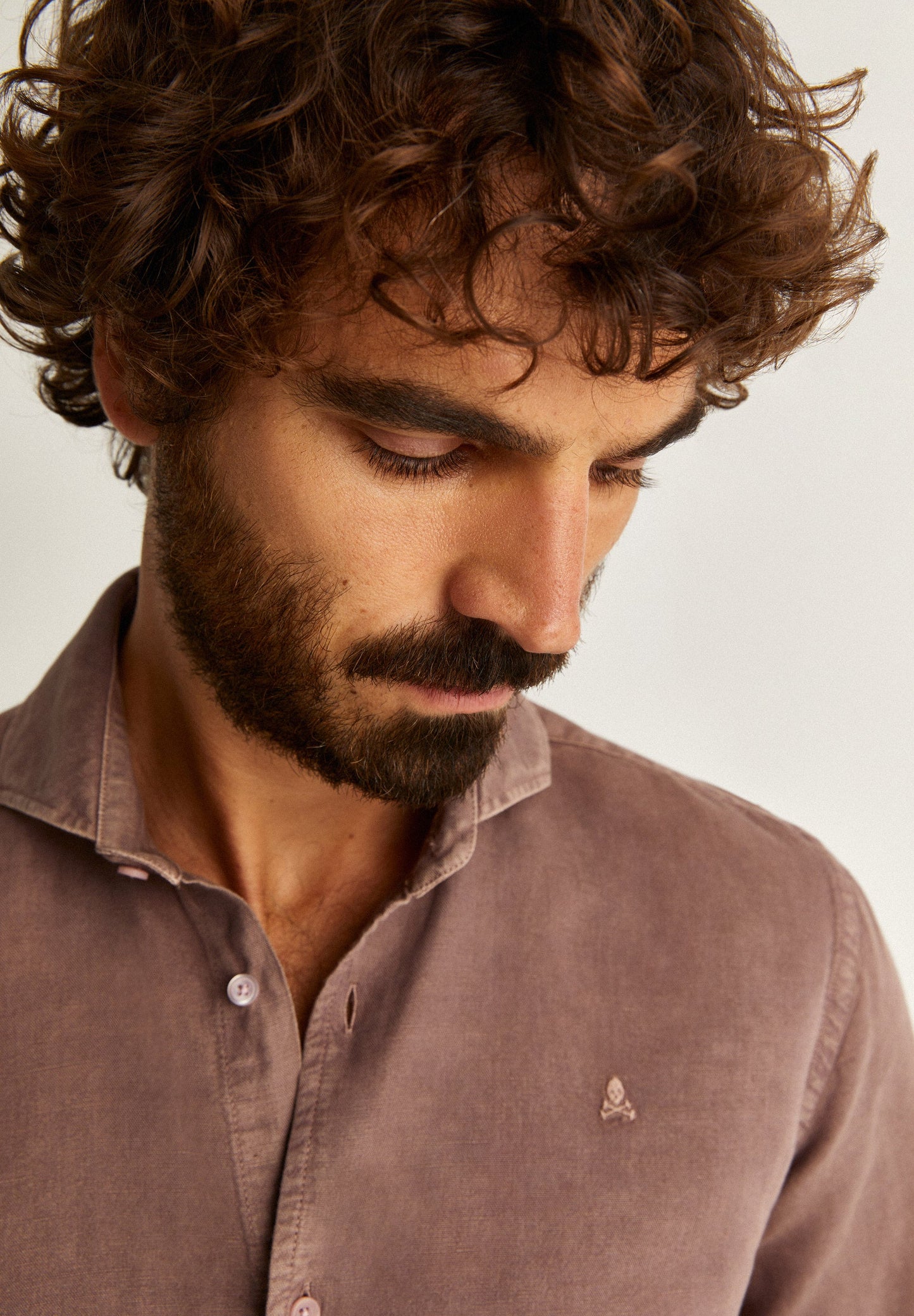 LINEN SKULL SHIRT