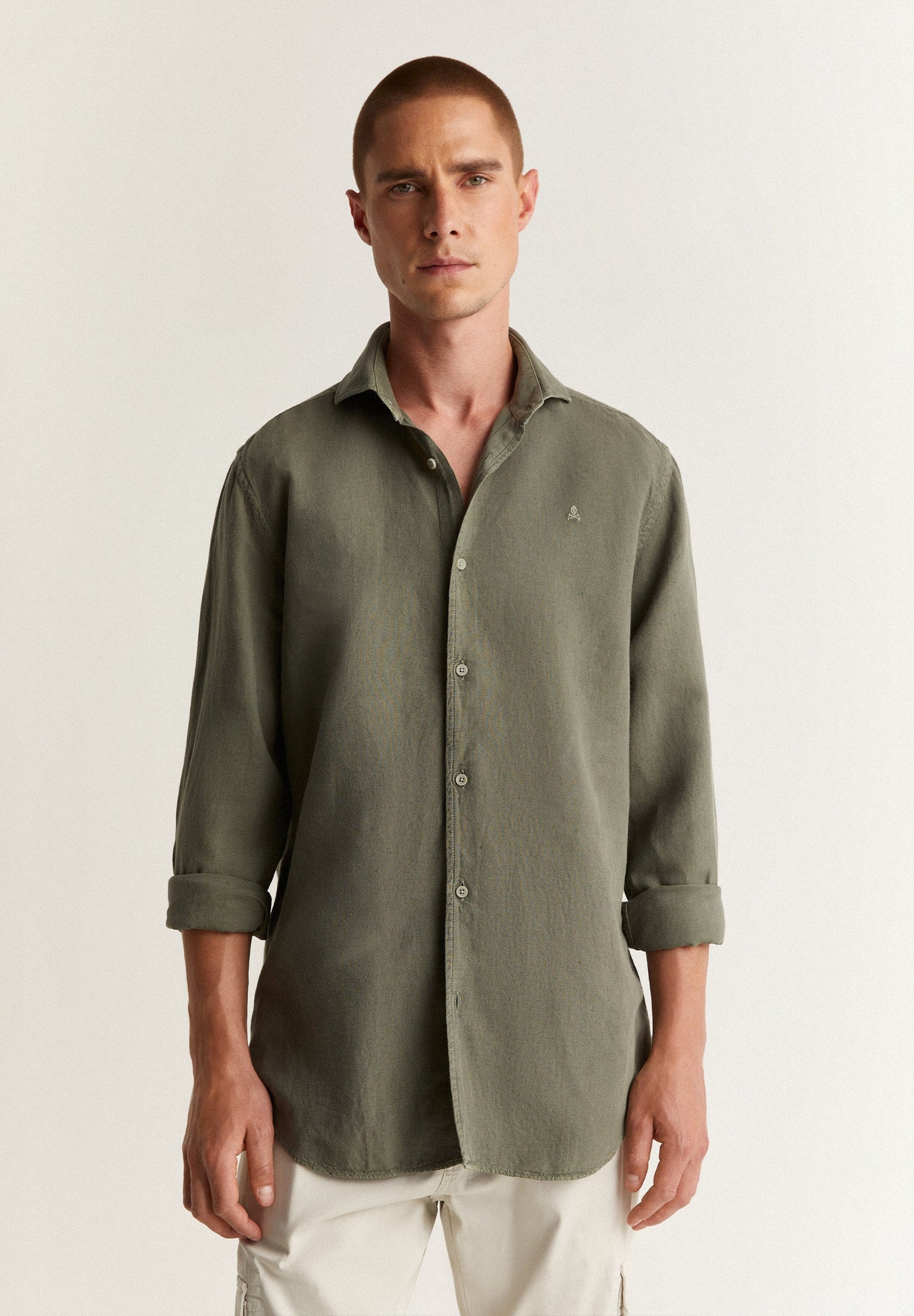 LINEN SKULL SHIRT