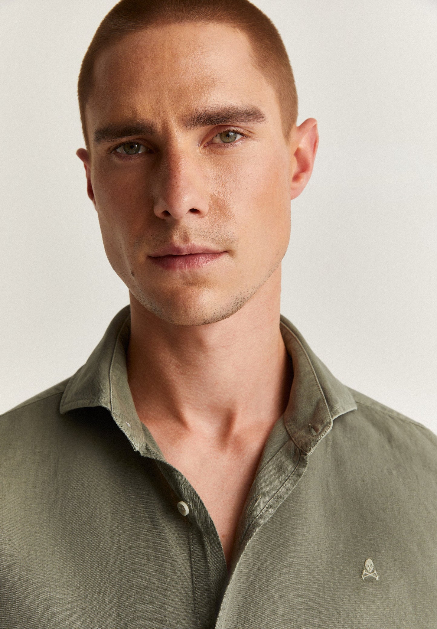 LINEN SKULL SHIRT