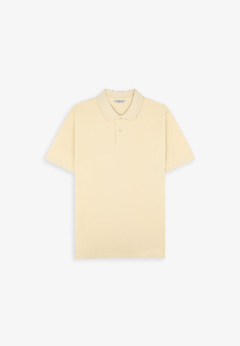 BASIC POLO SHIRT WITH SKULL DETAIL