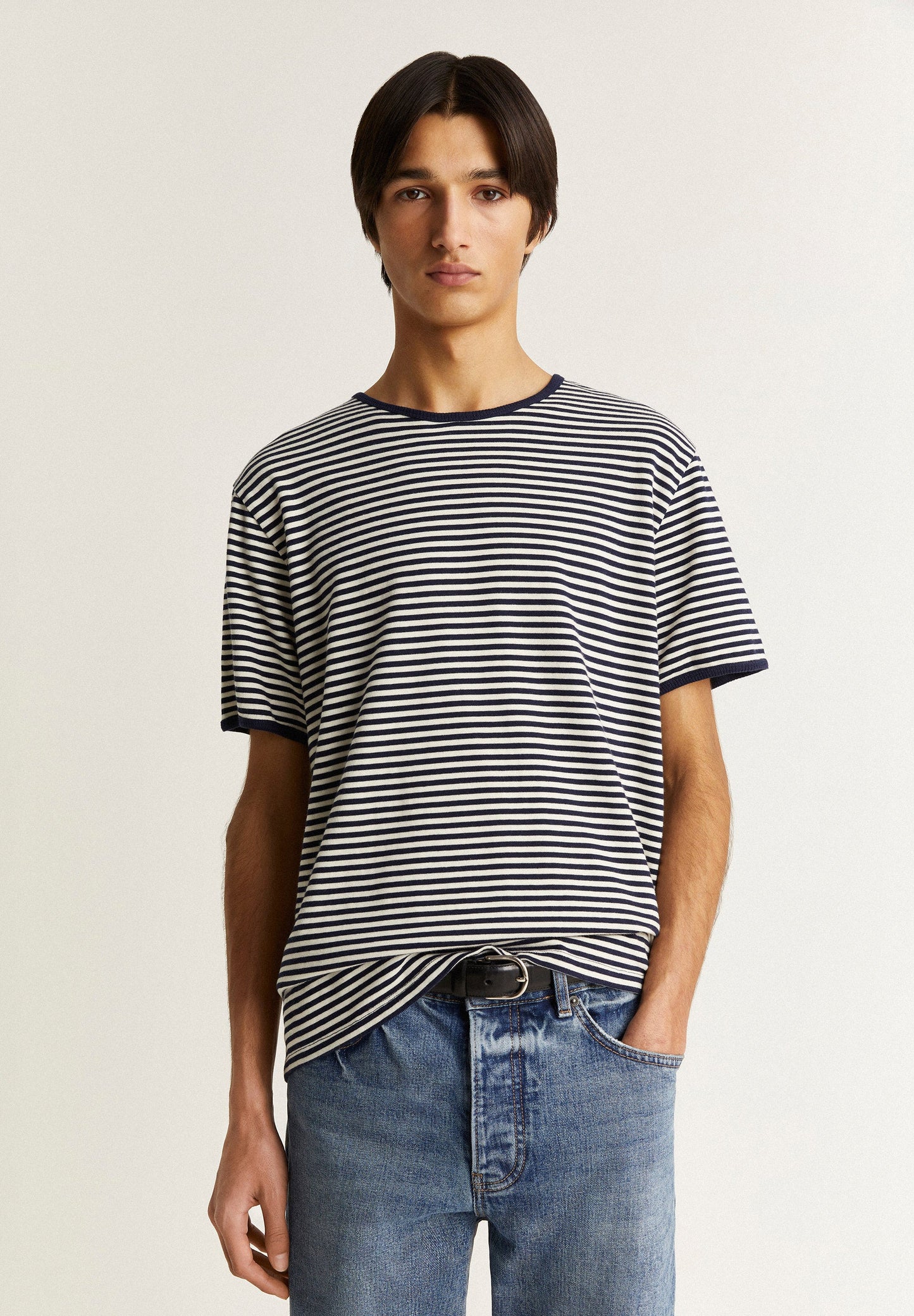 STRIPED COTTON T-SHIRT