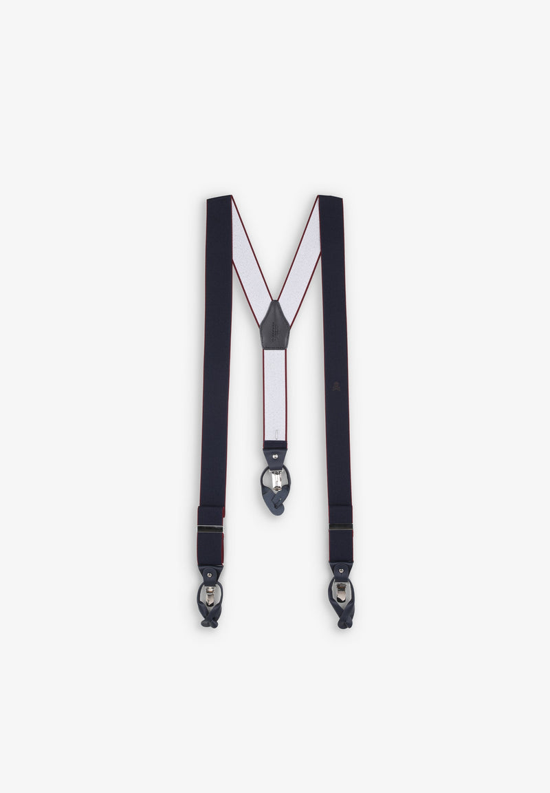CONTRAST EMBROIDERED BRACES