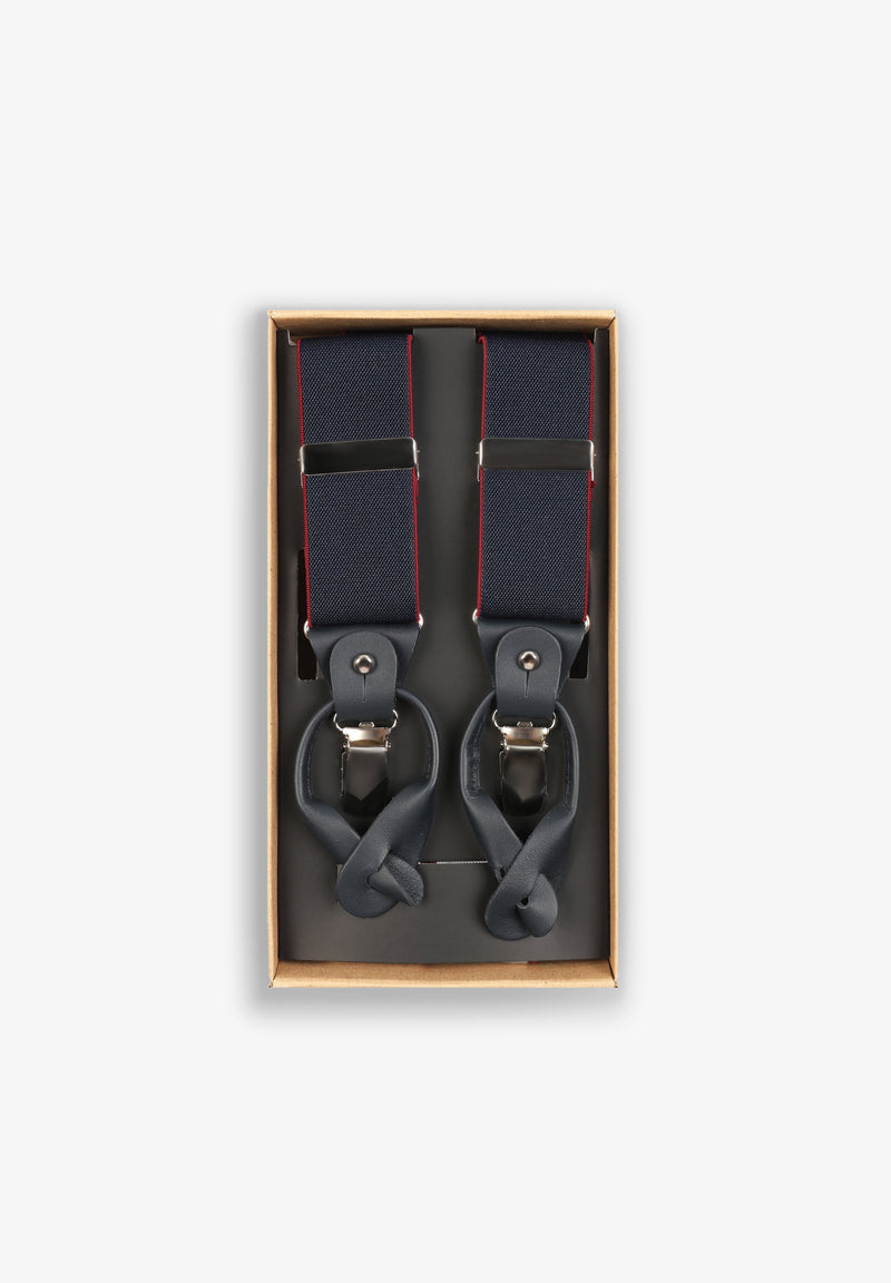 CONTRAST EMBROIDERED BRACES