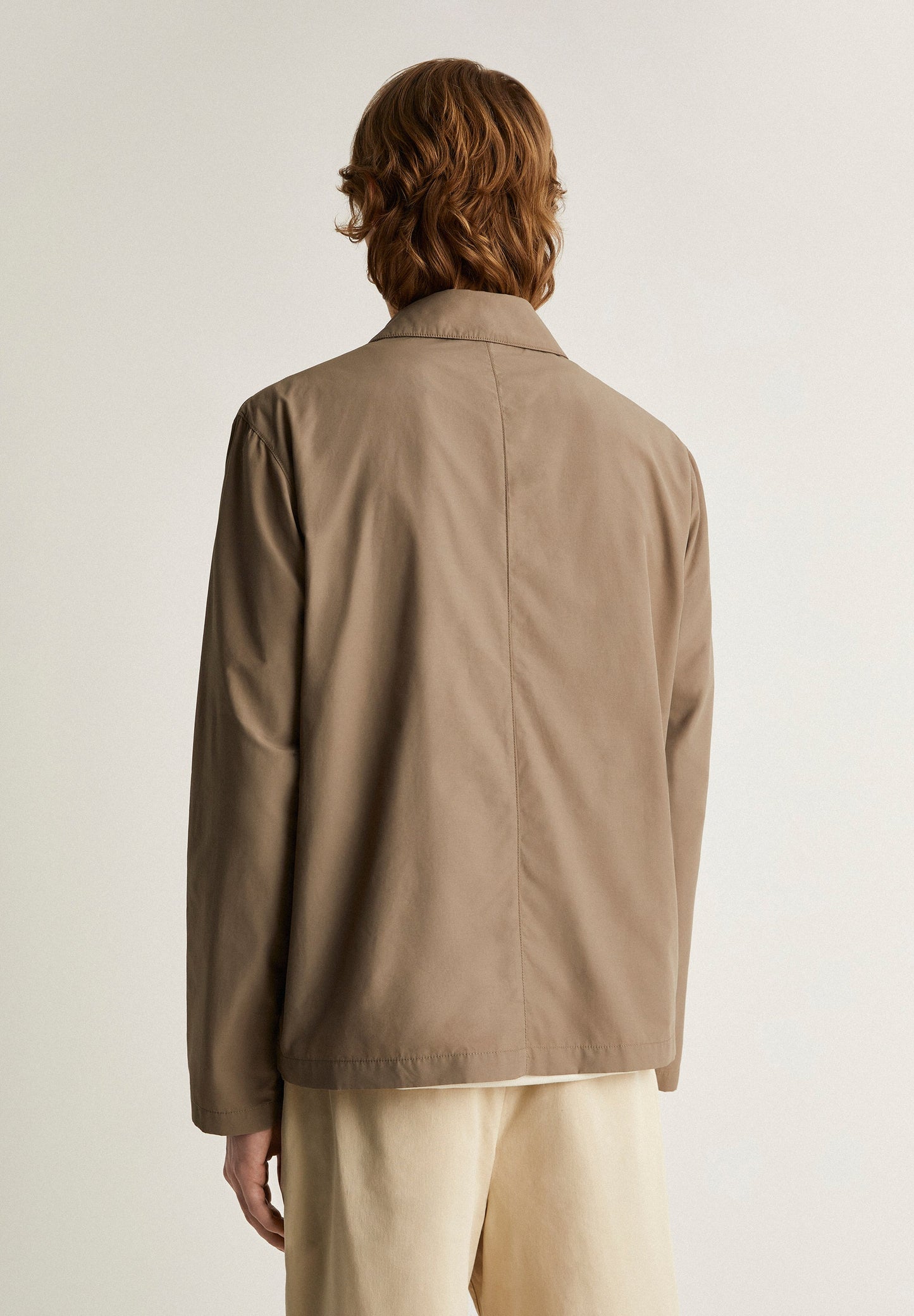 OVERSHIRT WITH CORDUROY COLLAR DETAIL