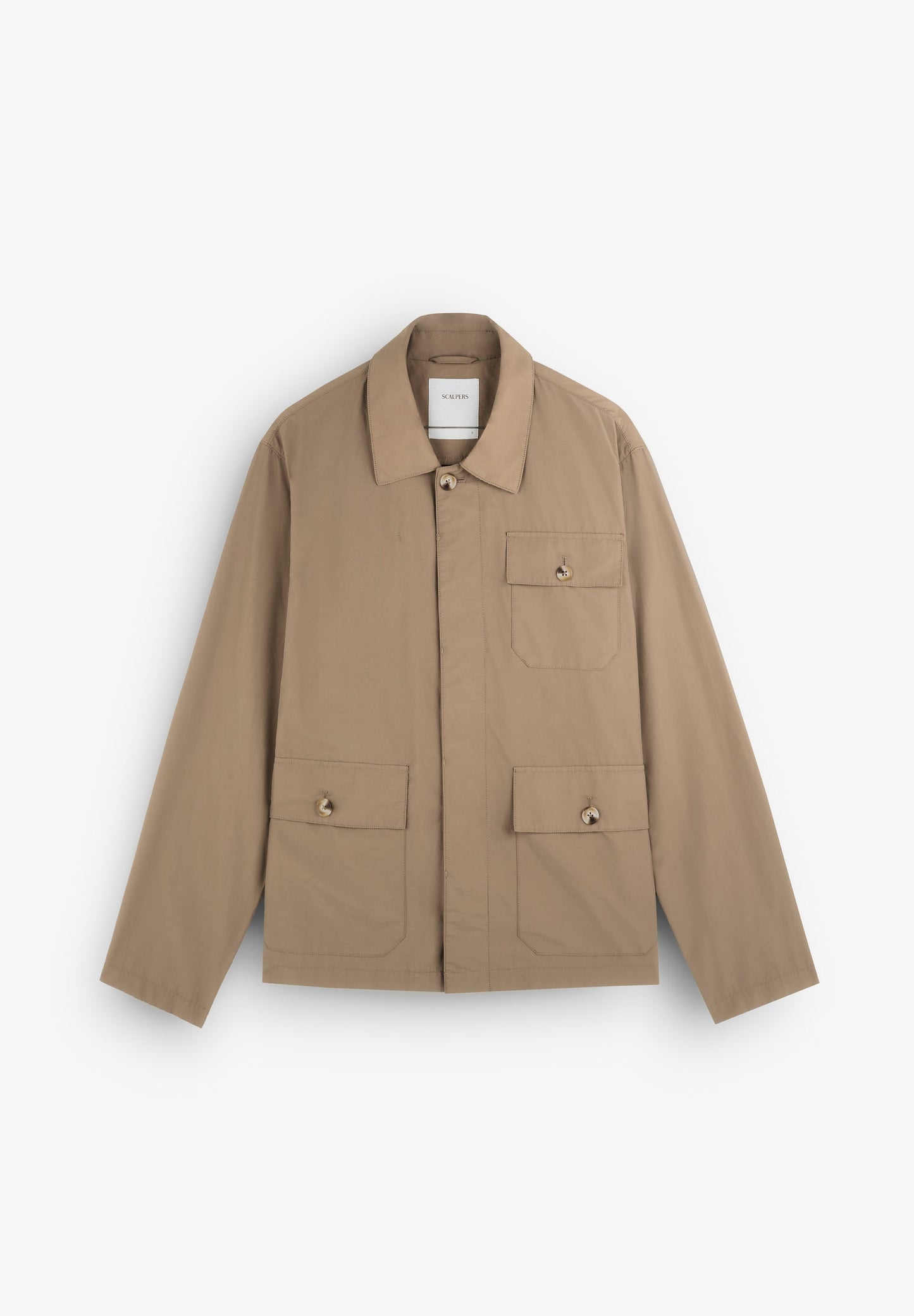 OVERSHIRT WITH CORDUROY COLLAR DETAIL