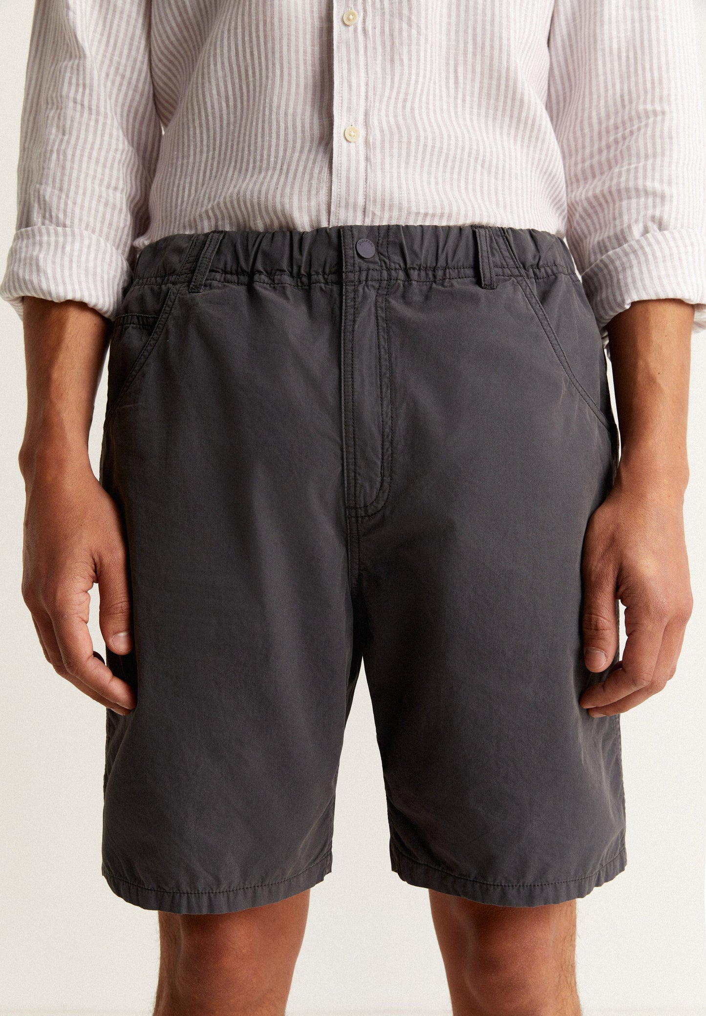 BERMUDA SHORTS WITH ELASTICATED WAISTBAND