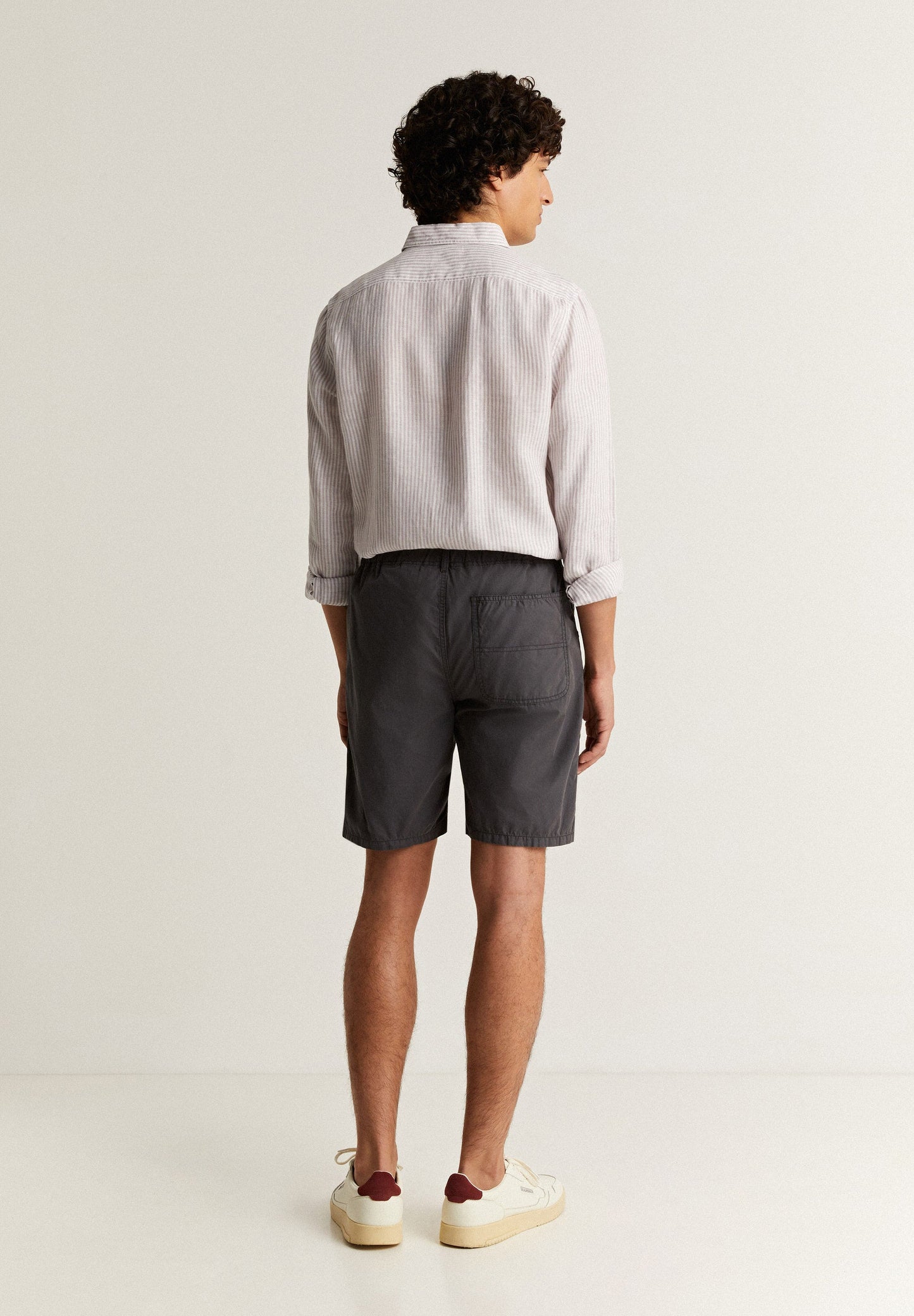 BERMUDA SHORTS WITH ELASTICATED WAISTBAND
