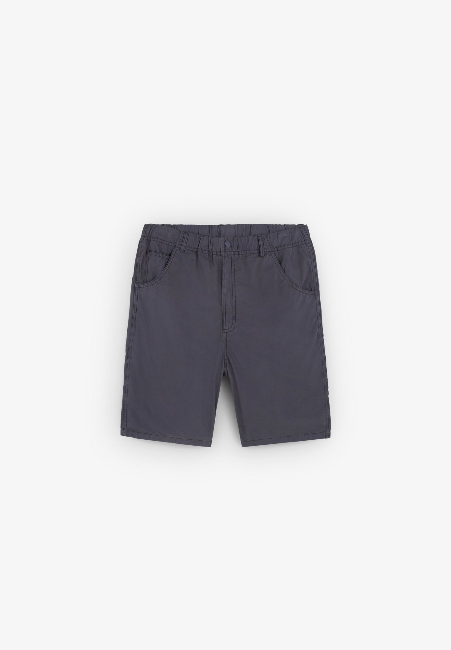 BERMUDA SHORTS WITH ELASTICATED WAISTBAND