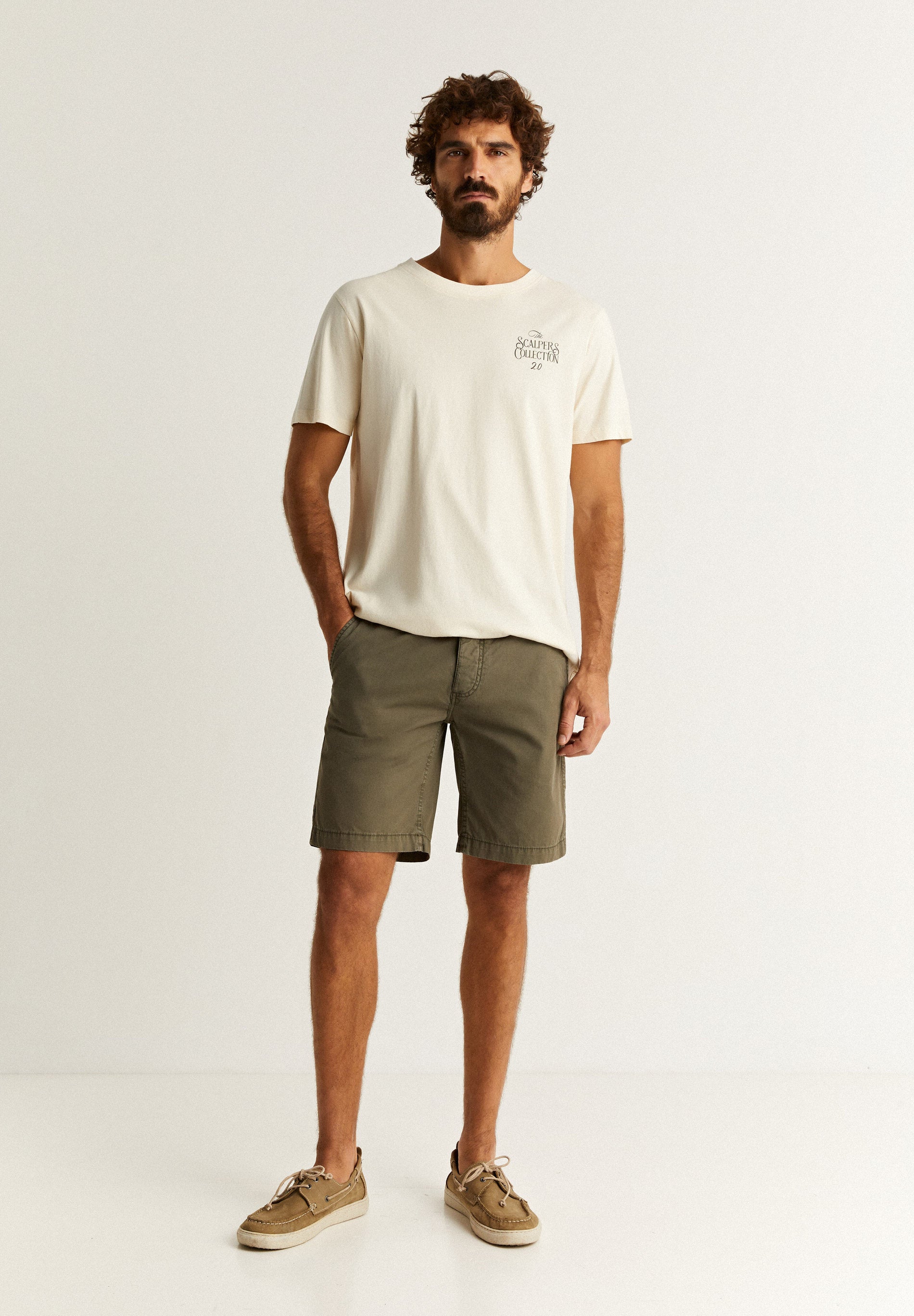 COTTON BERMUDA SHORTS
