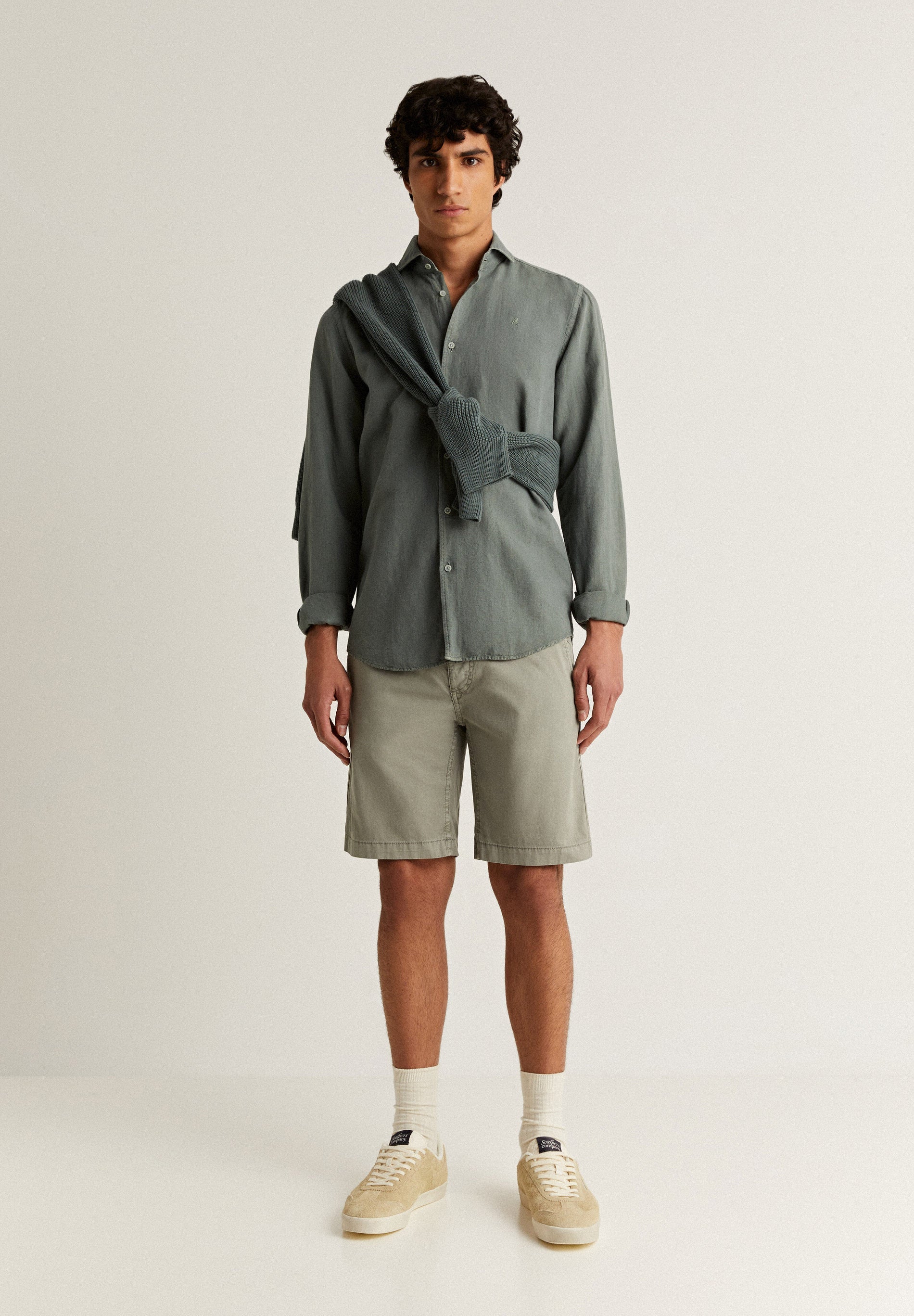 COTTON BERMUDA SHORTS