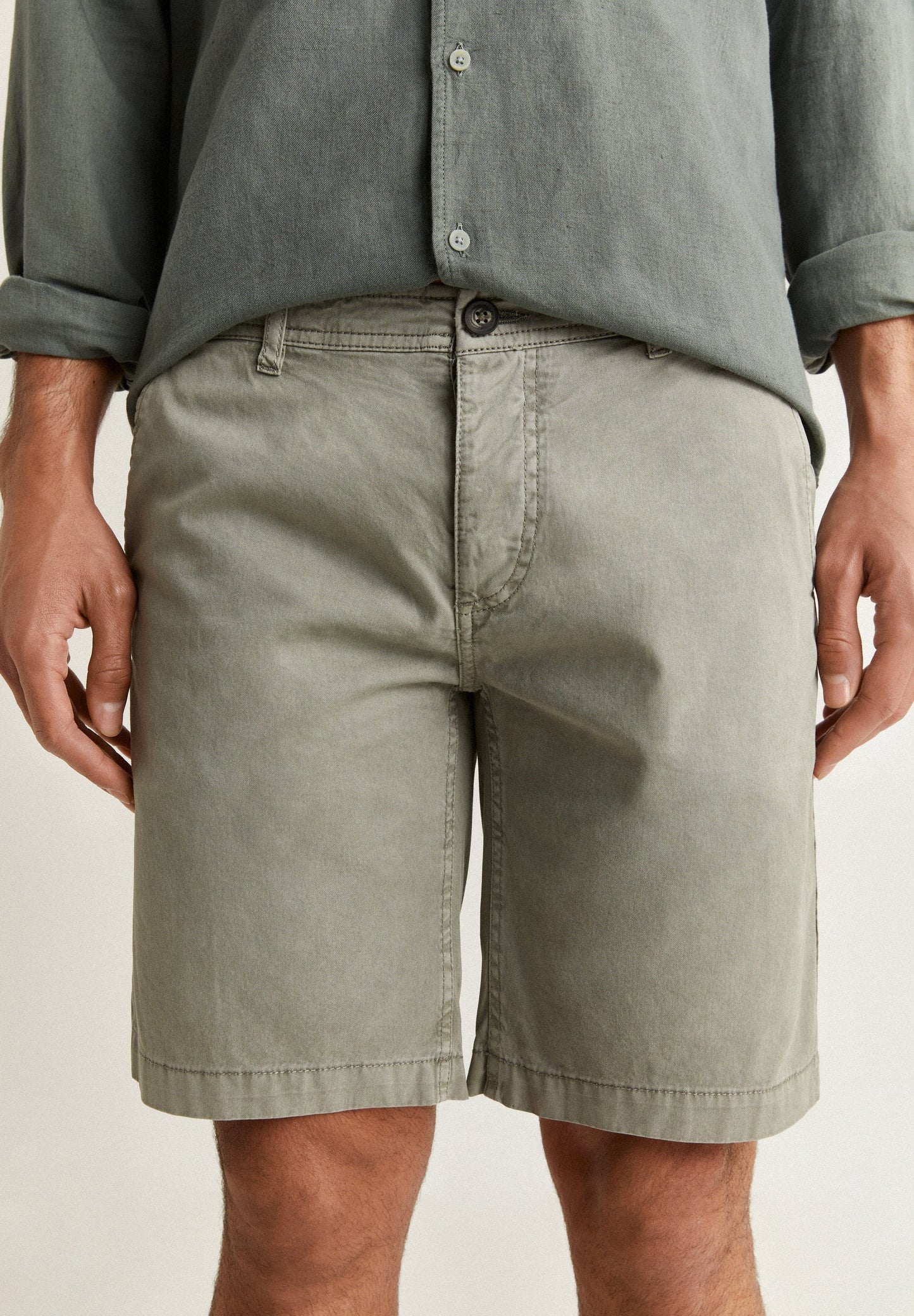 COTTON BERMUDA SHORTS