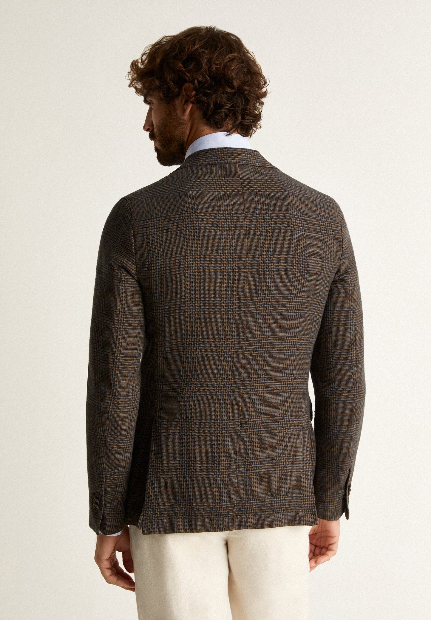 GLEN PLAID LINEN BLAZER