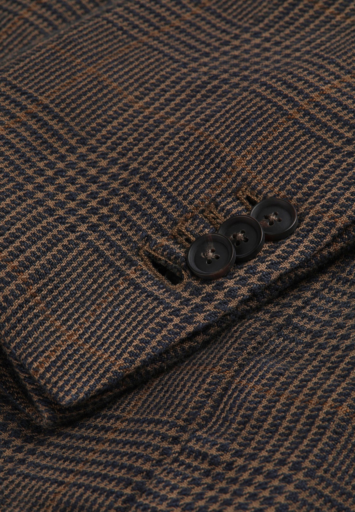 GLEN PLAID LINEN BLAZER