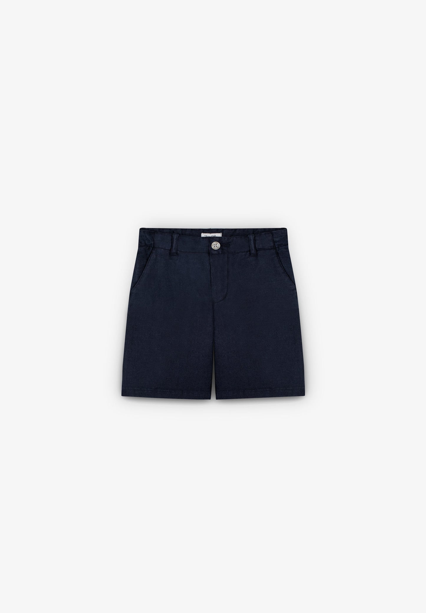 COTTON LINEN BERMUDA SHORTS