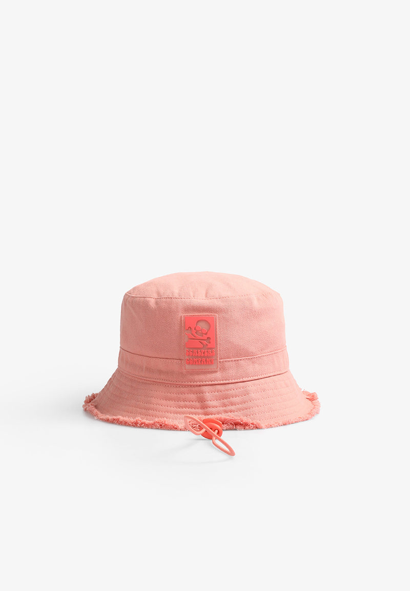 BUCKET HAT WITH RUBBERISED PATCH