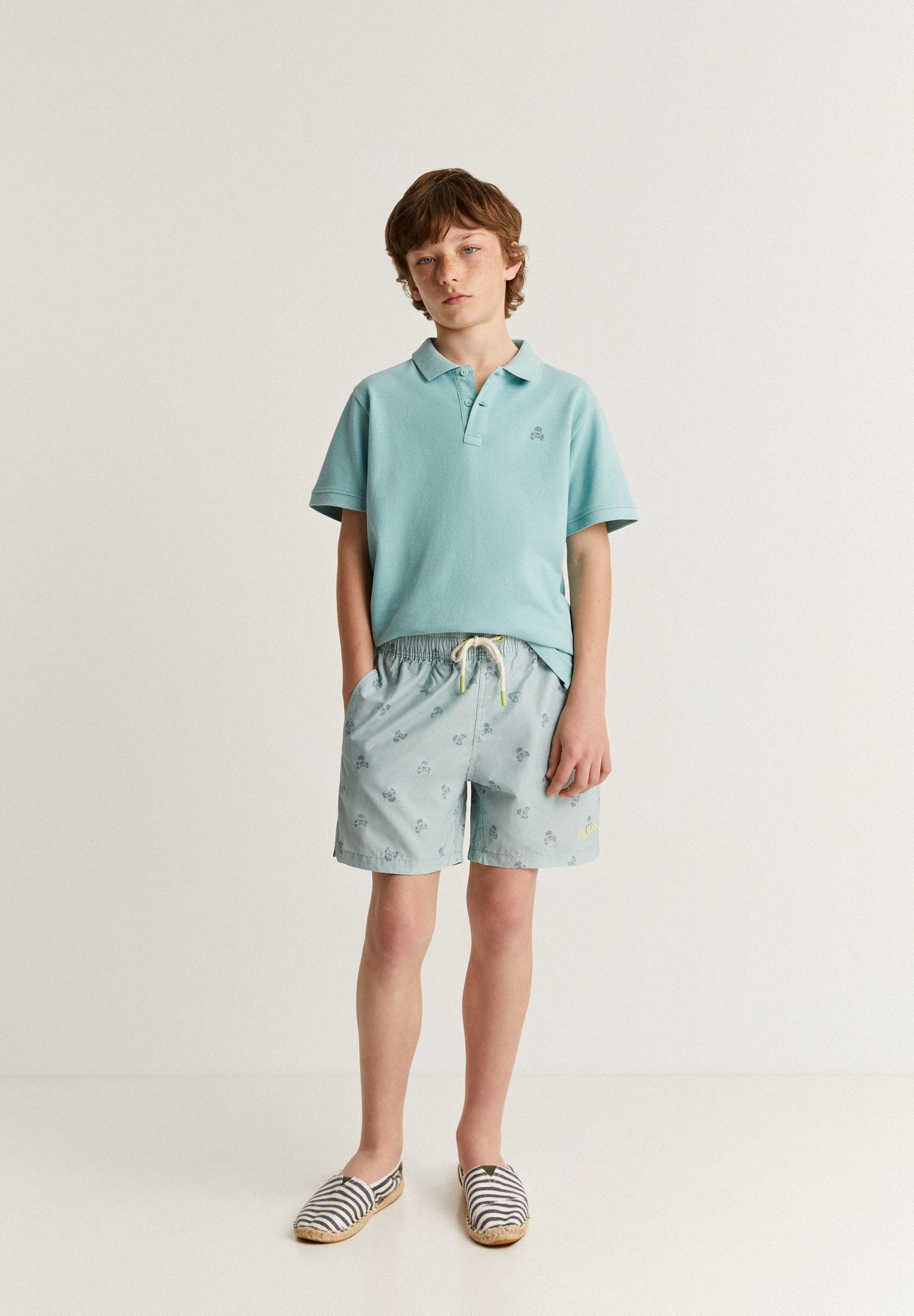 CLASSIC SWIMMING TRUNKS WITH SKULLS