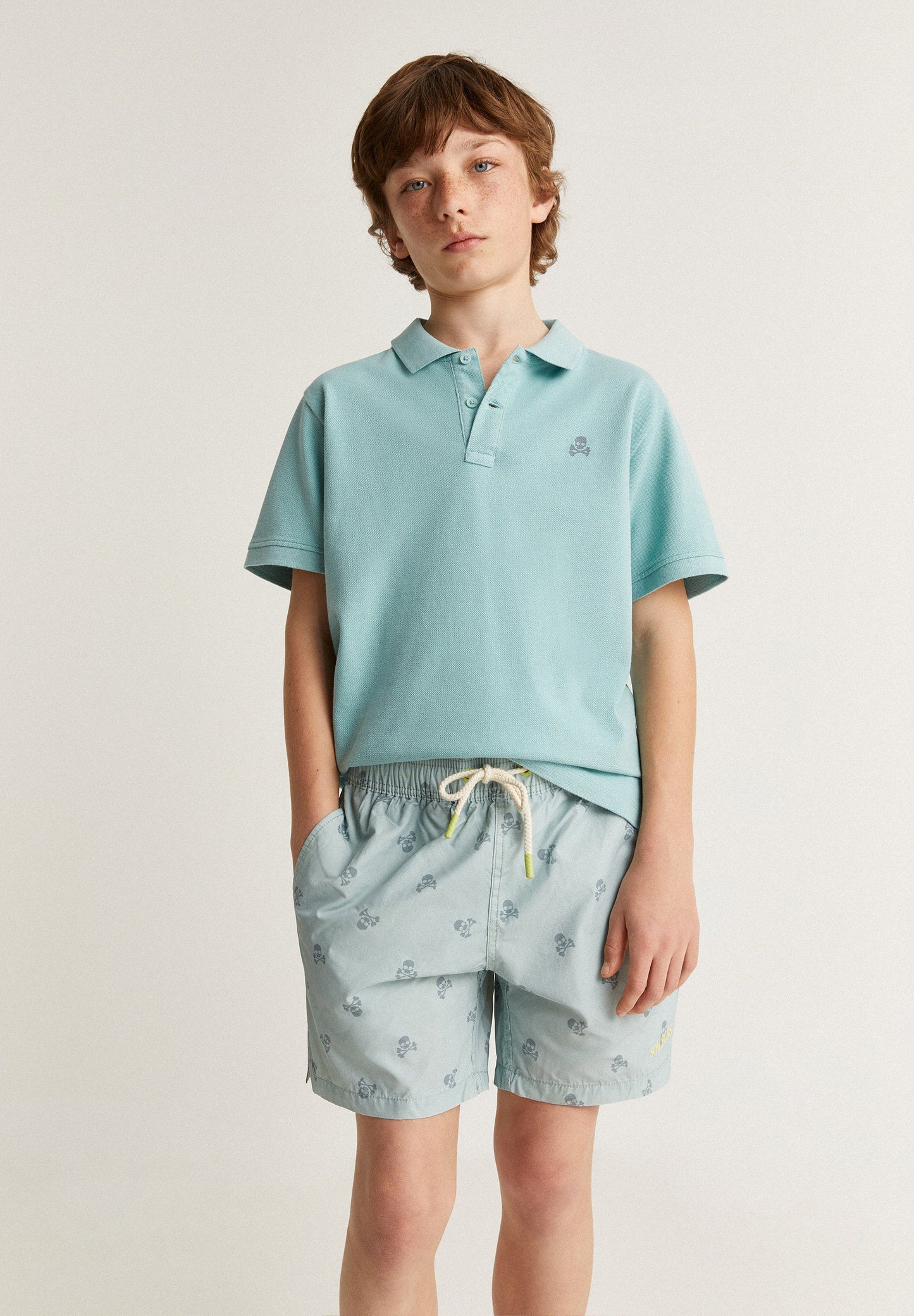 CLASSIC SWIMMING TRUNKS WITH SKULLS