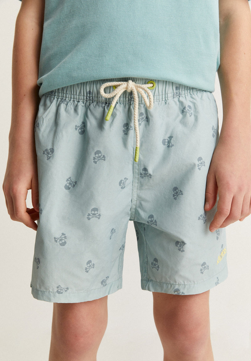 CLASSIC SWIMMING TRUNKS WITH SKULLS