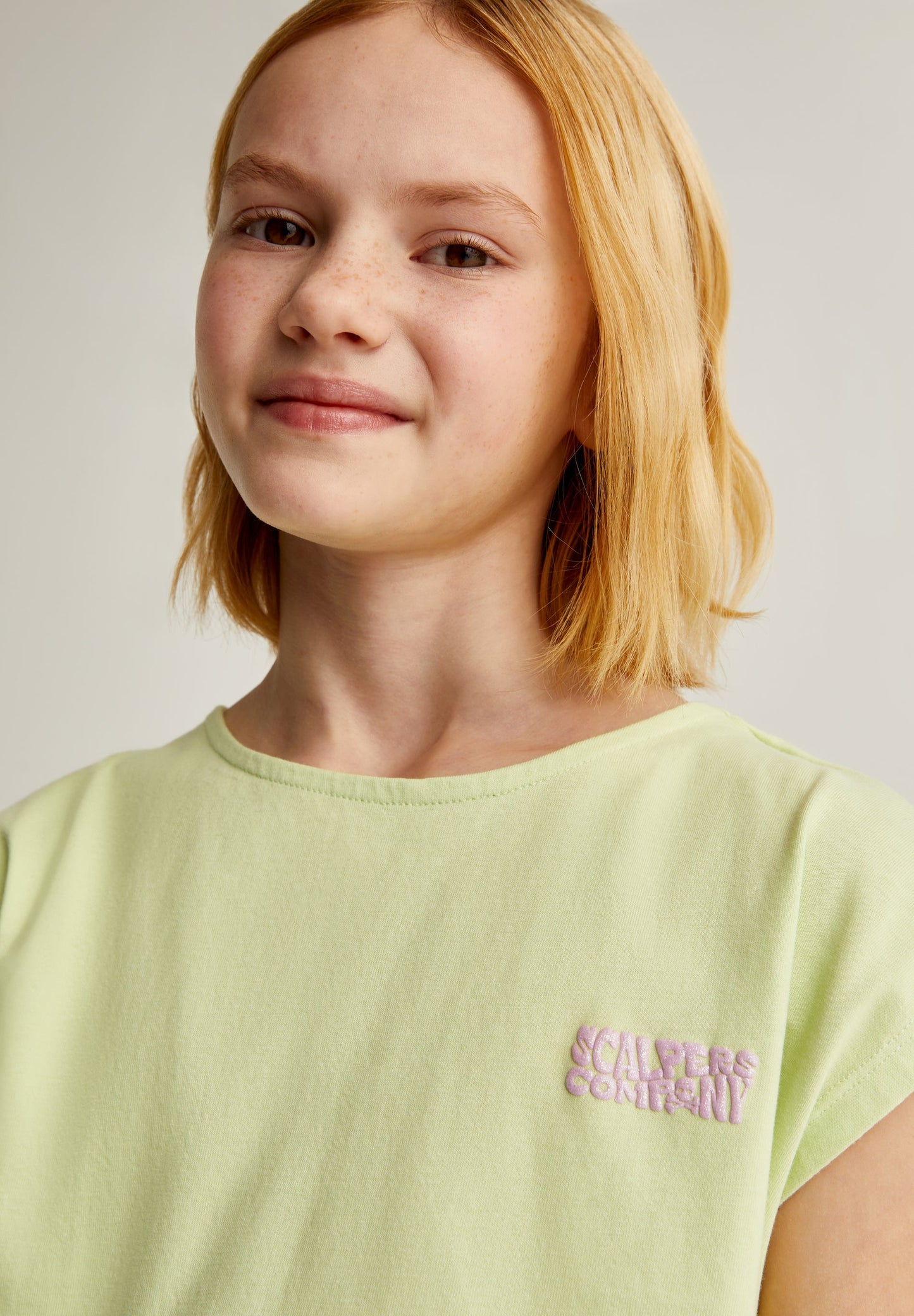 GLITTER LOGO T-SHIRT WITH KNOT