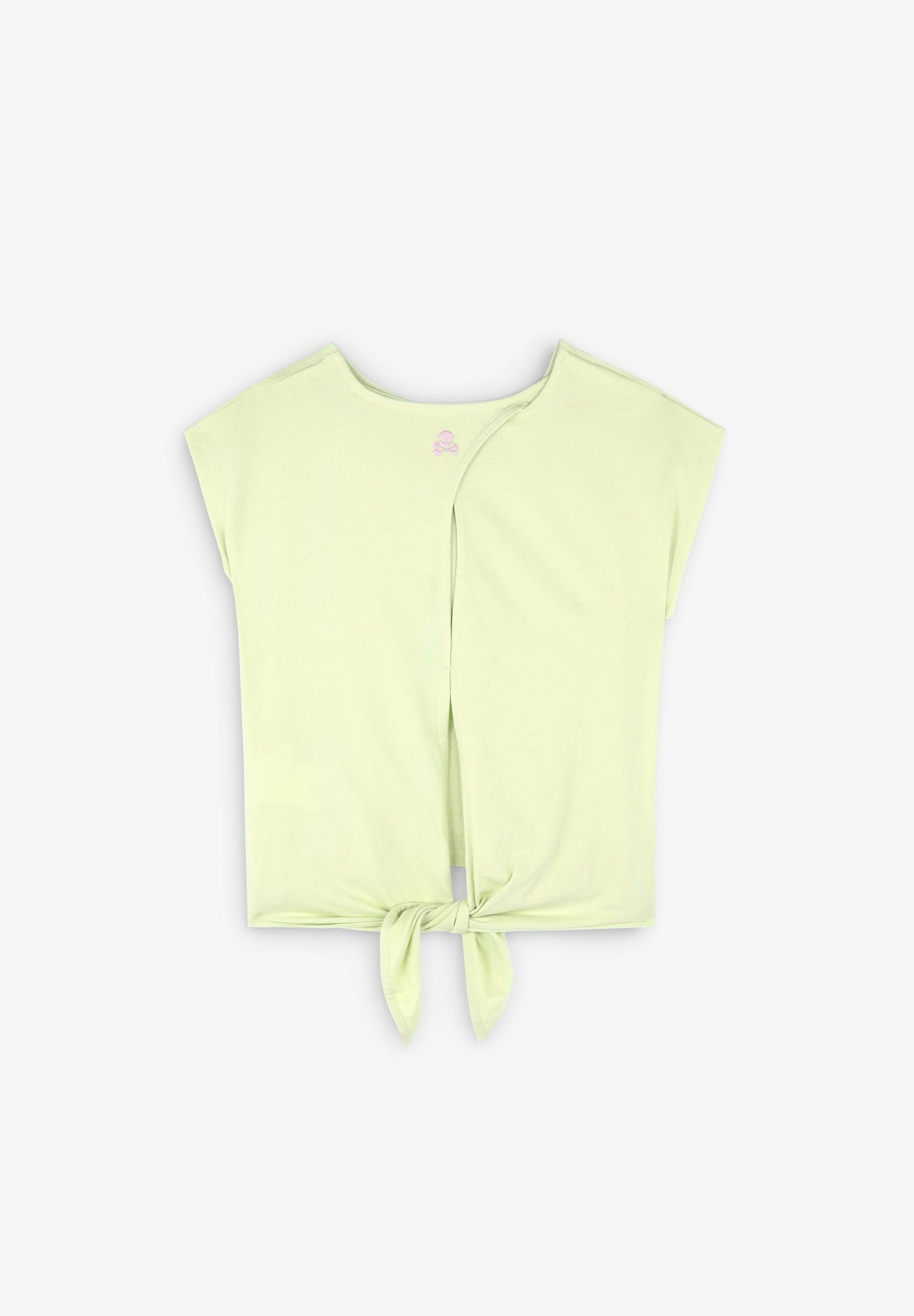 GLITTER LOGO T-SHIRT WITH KNOT