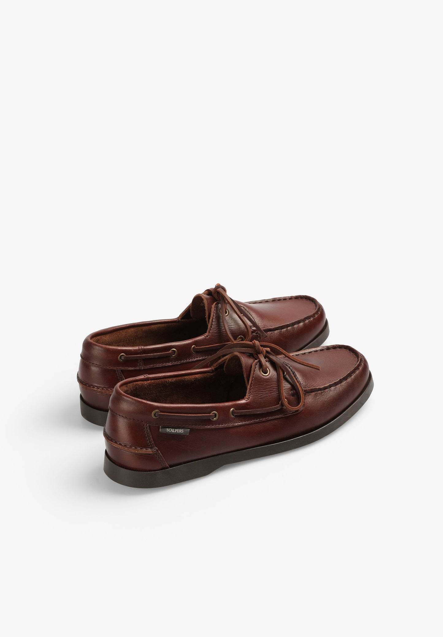 PLAIN LEATHER DECK SHOES