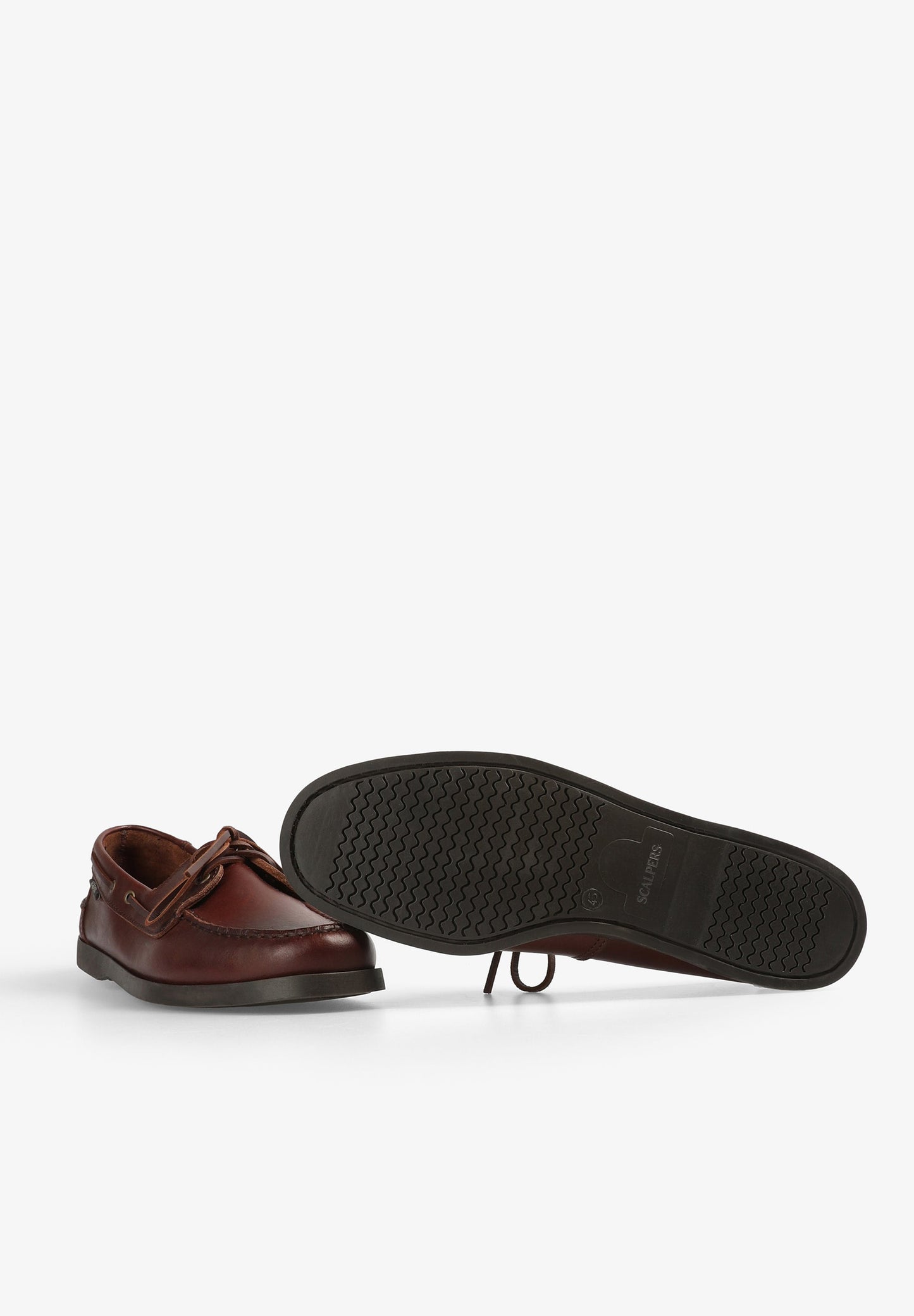 PLAIN LEATHER DECK SHOES