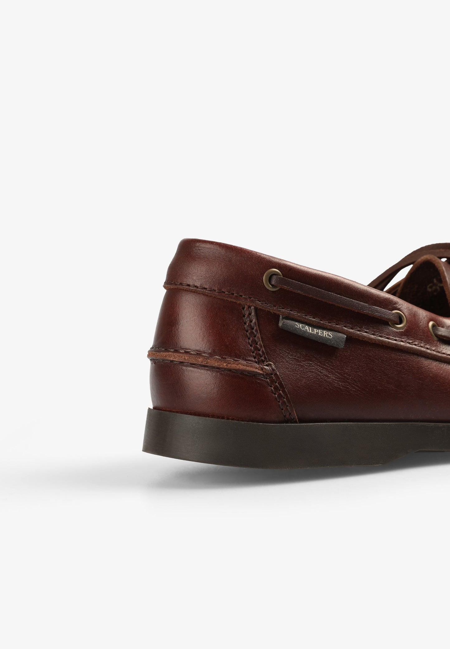 PLAIN LEATHER DECK SHOES