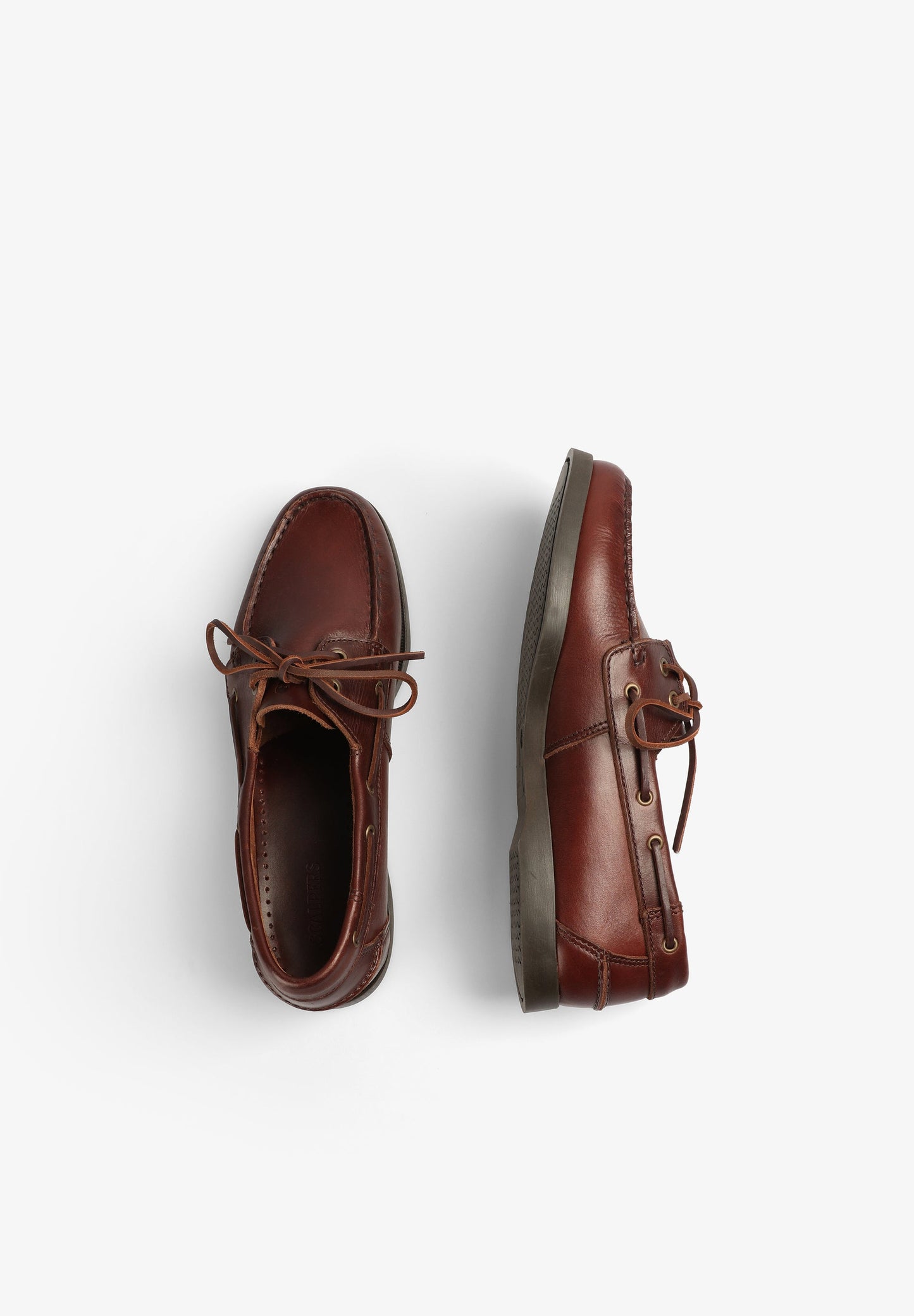 PLAIN LEATHER DECK SHOES