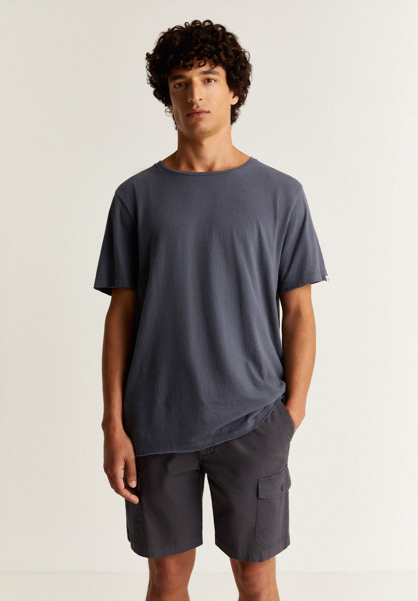 PLAIN LINEN T-SHIRT