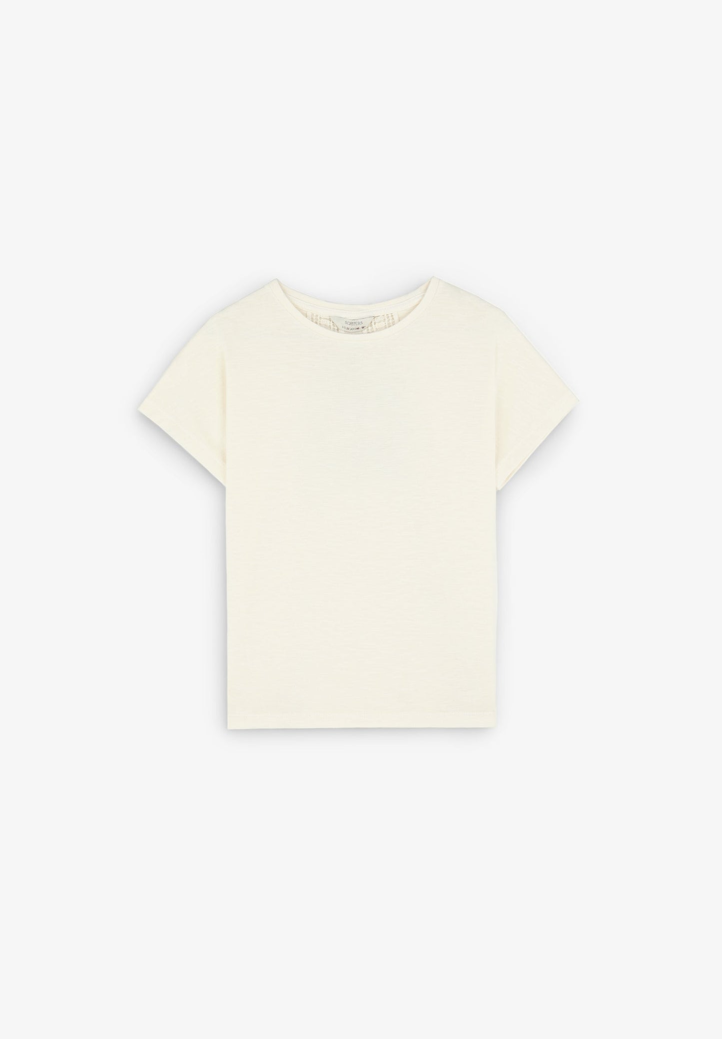 SLUB KNIT T-SHIRT WITH BACK LACE DETAIL
