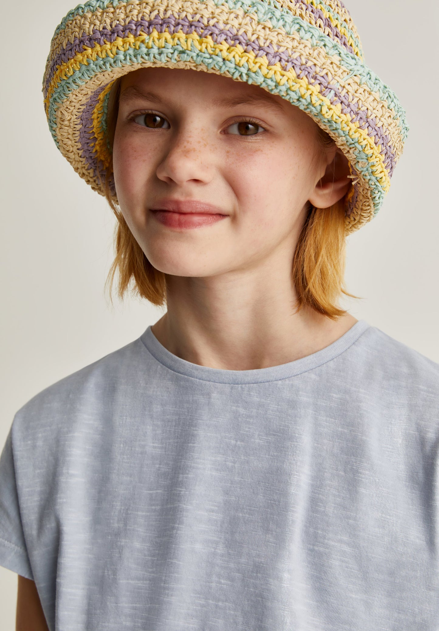 SLUB KNIT T-SHIRT WITH BACK LACE DETAIL