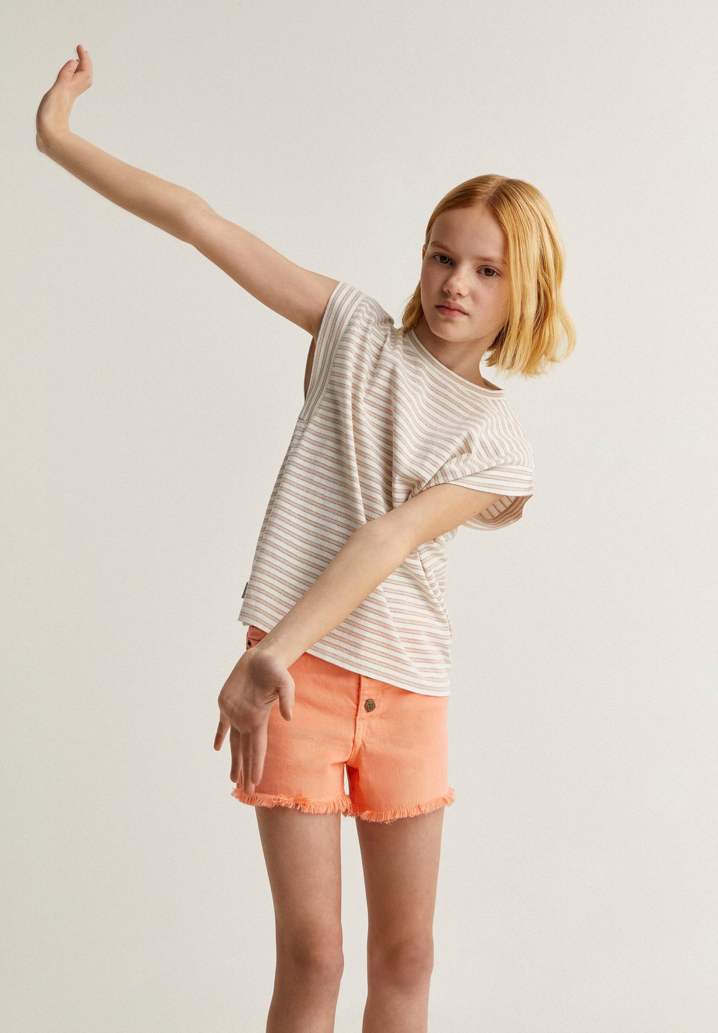 STRIPED LUREX T-SHIRT