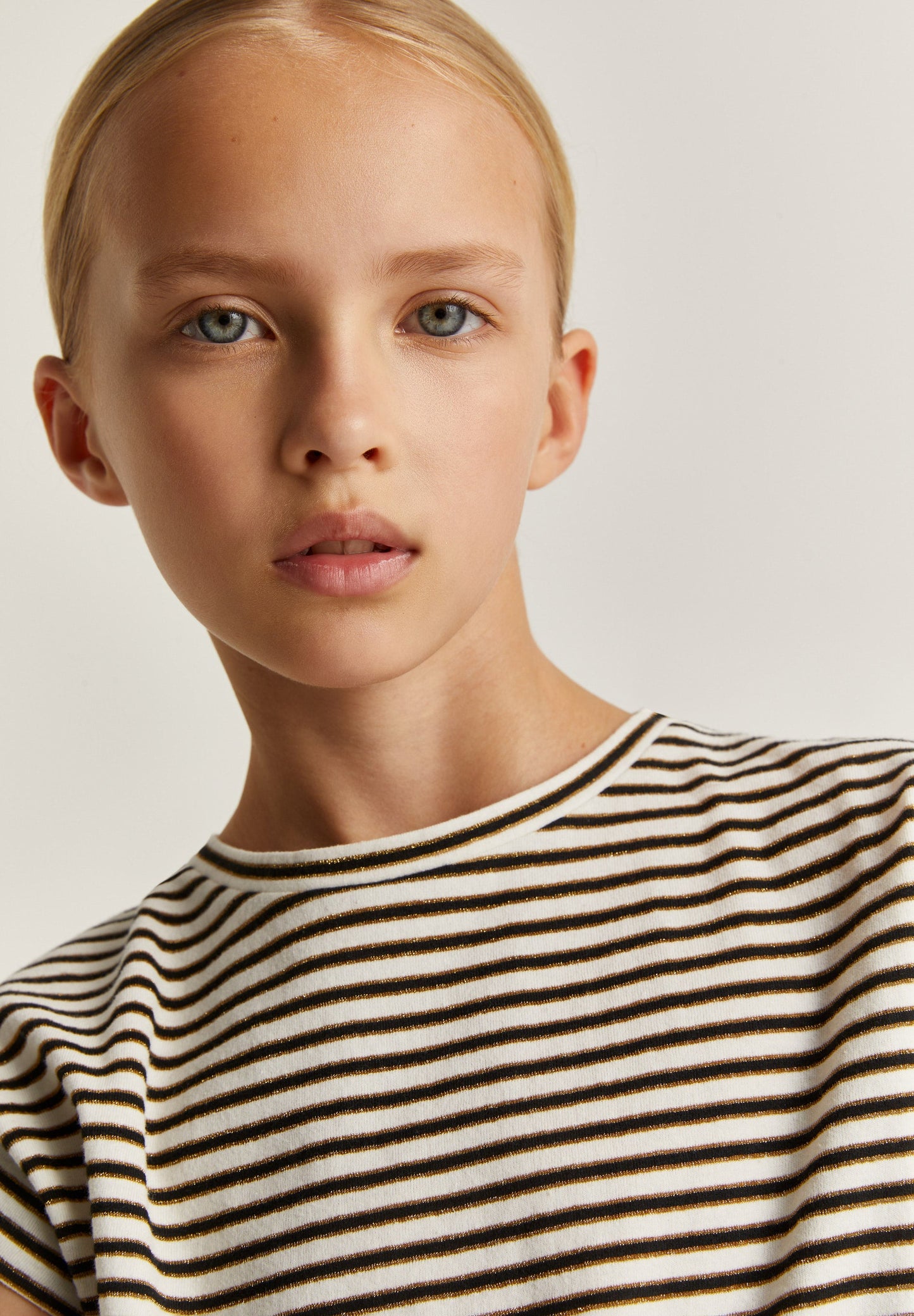 STRIPED LUREX T-SHIRT