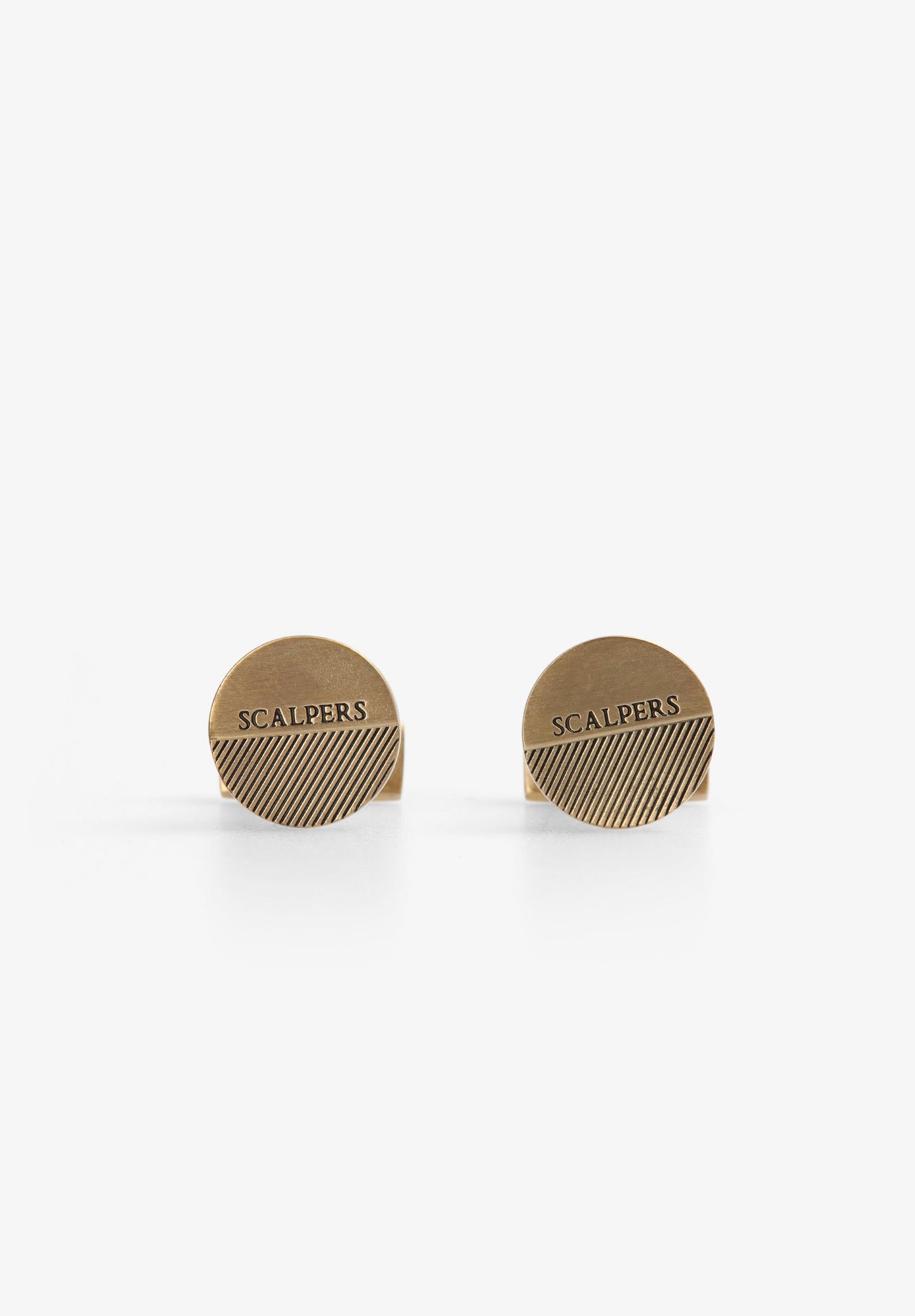 ROUND LOGO ENGRAVED CUFFLINKS