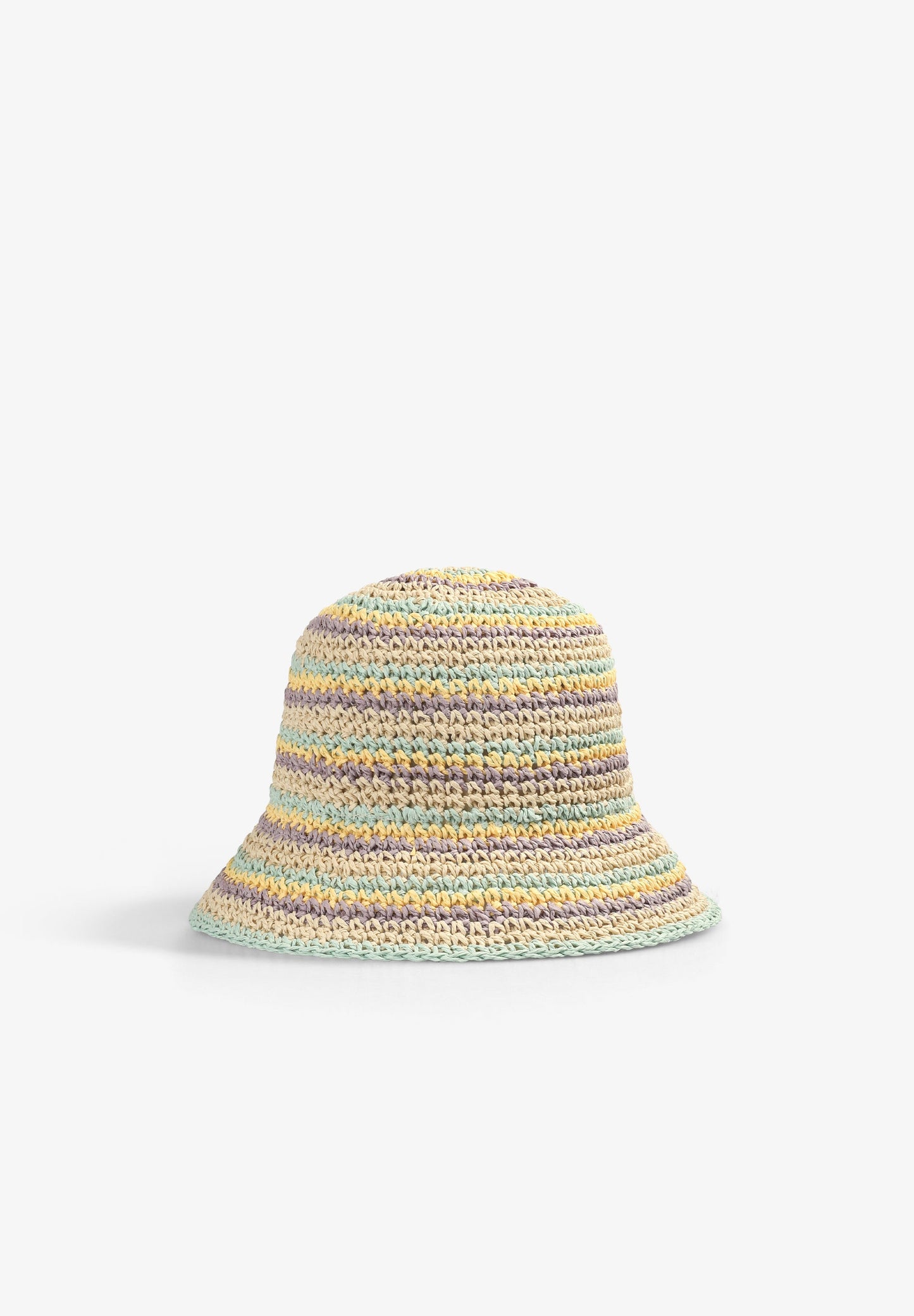 CROCHET BUCKET HAT WITH STRIPES