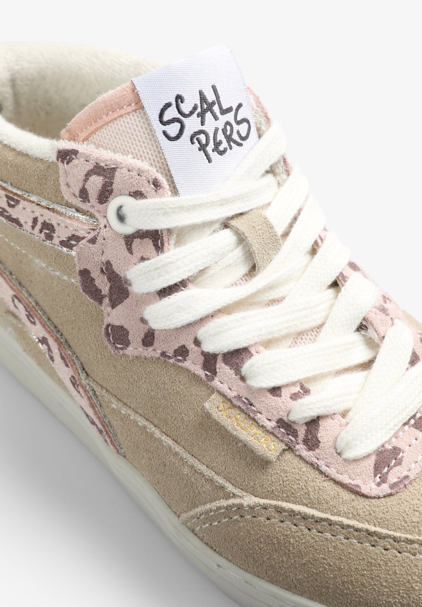 ANIMAL PRINT SNEAKERS WITH METALLIC DETAIL