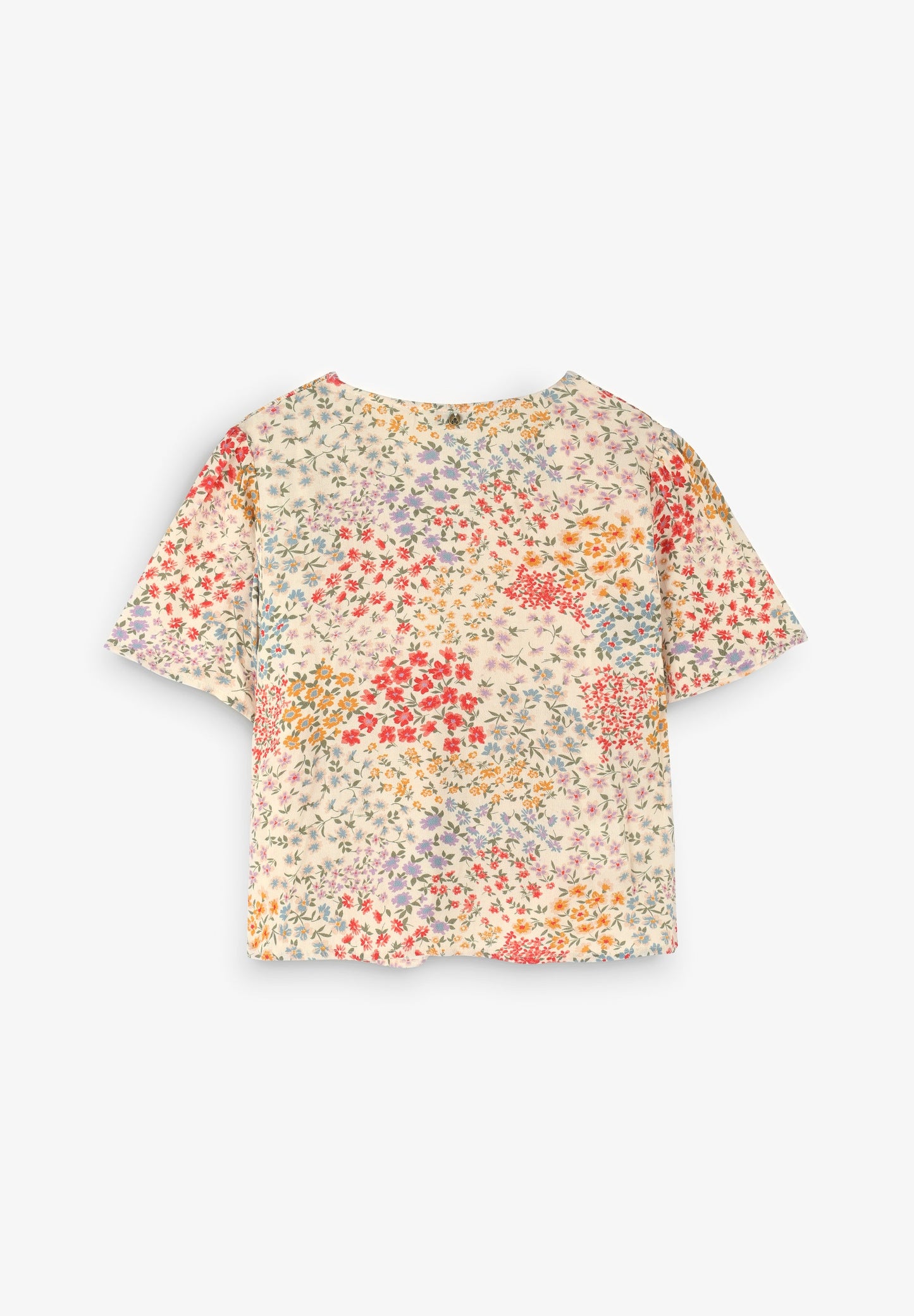 FLORAL SMOCKED BLOUSE