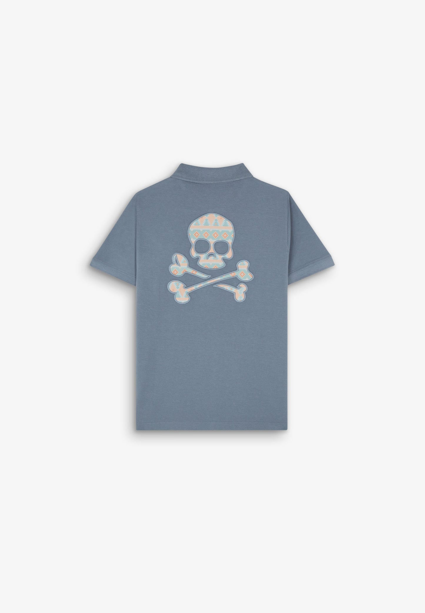 POLO WITH SKULL PATCH