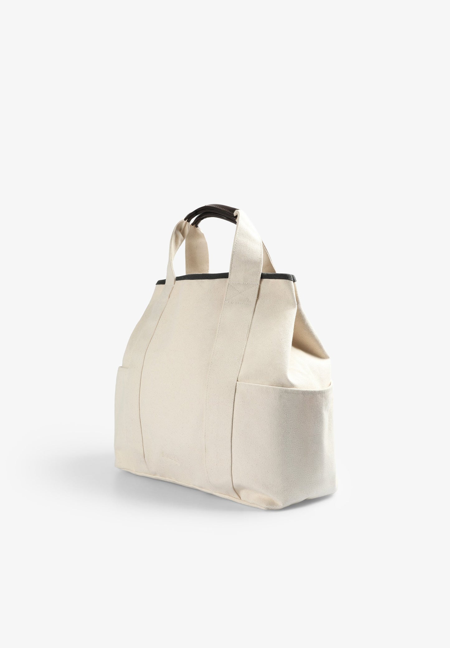 BAG WITH LEATHER DETAILS