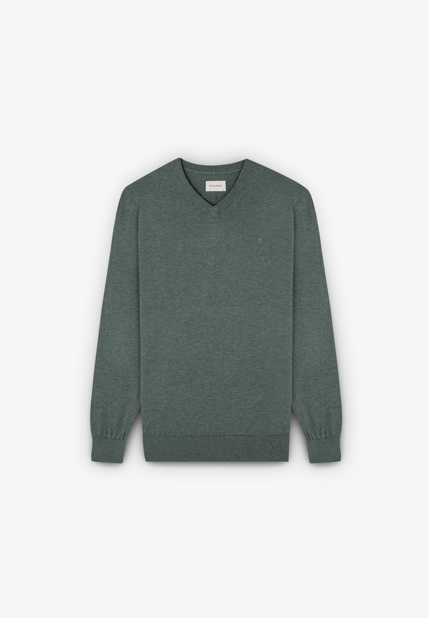 V-NECK LOGO SWEATER
