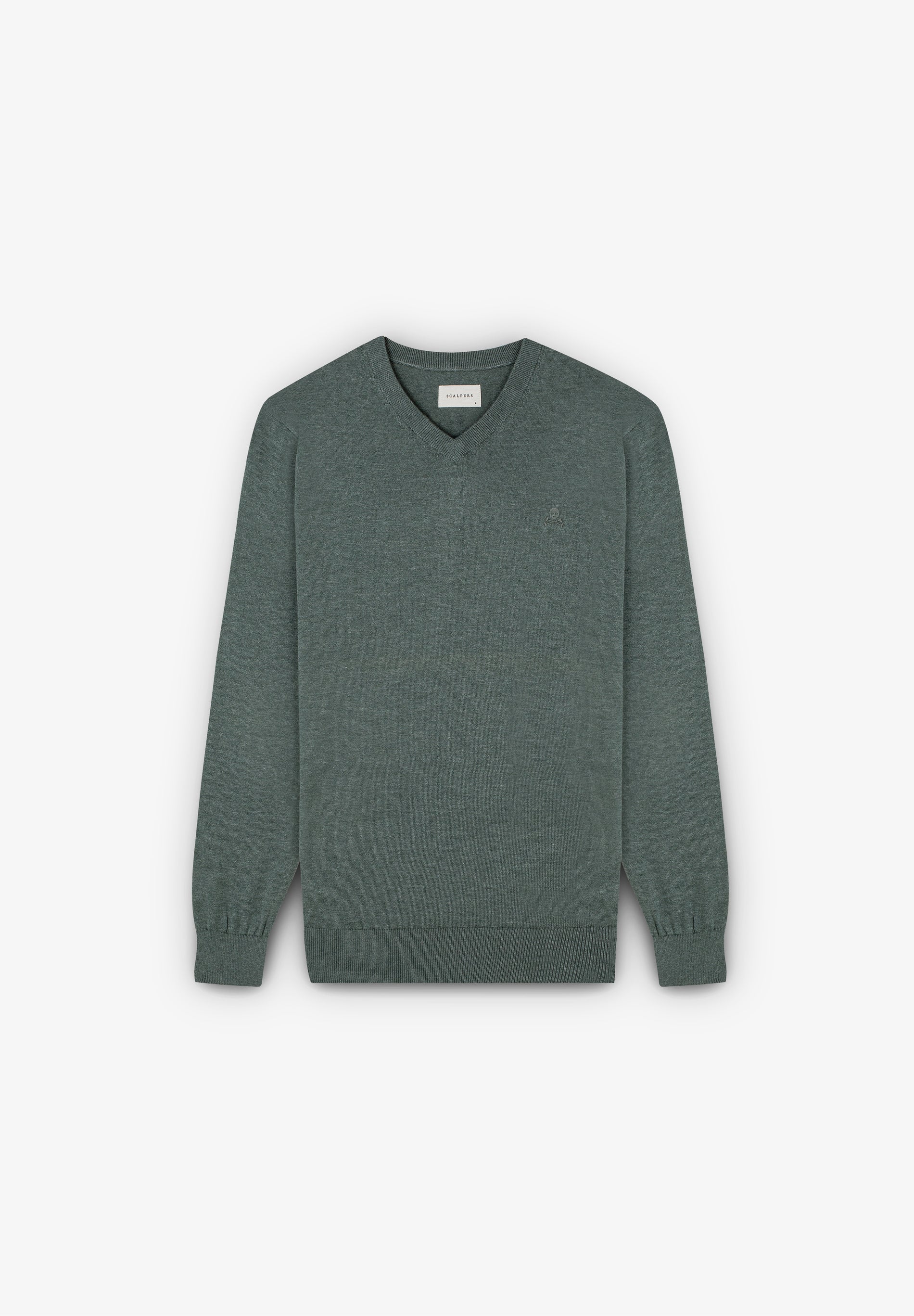 V-NECK LOGO SWEATER