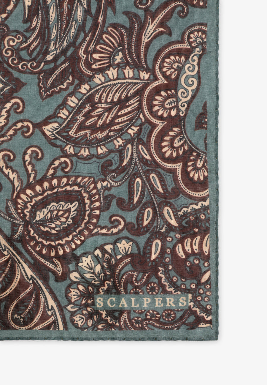PAISLEY PRINT POCKET SQUARE