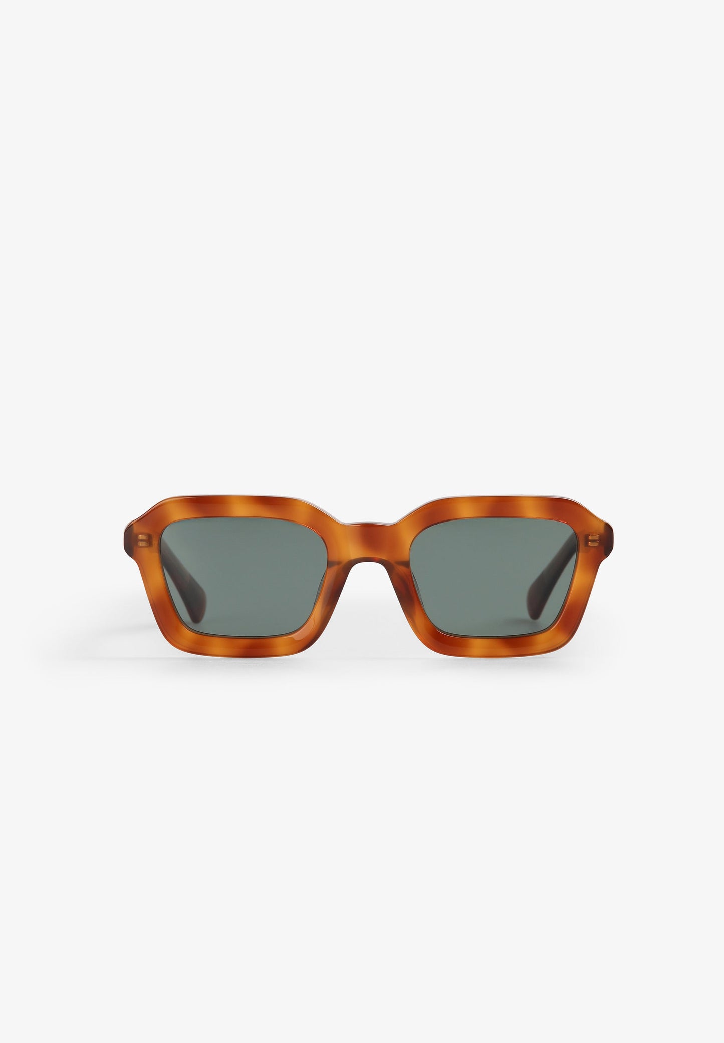 SQUARE TORTOISESHELL EFFECT ACETATE SUNGLASSES