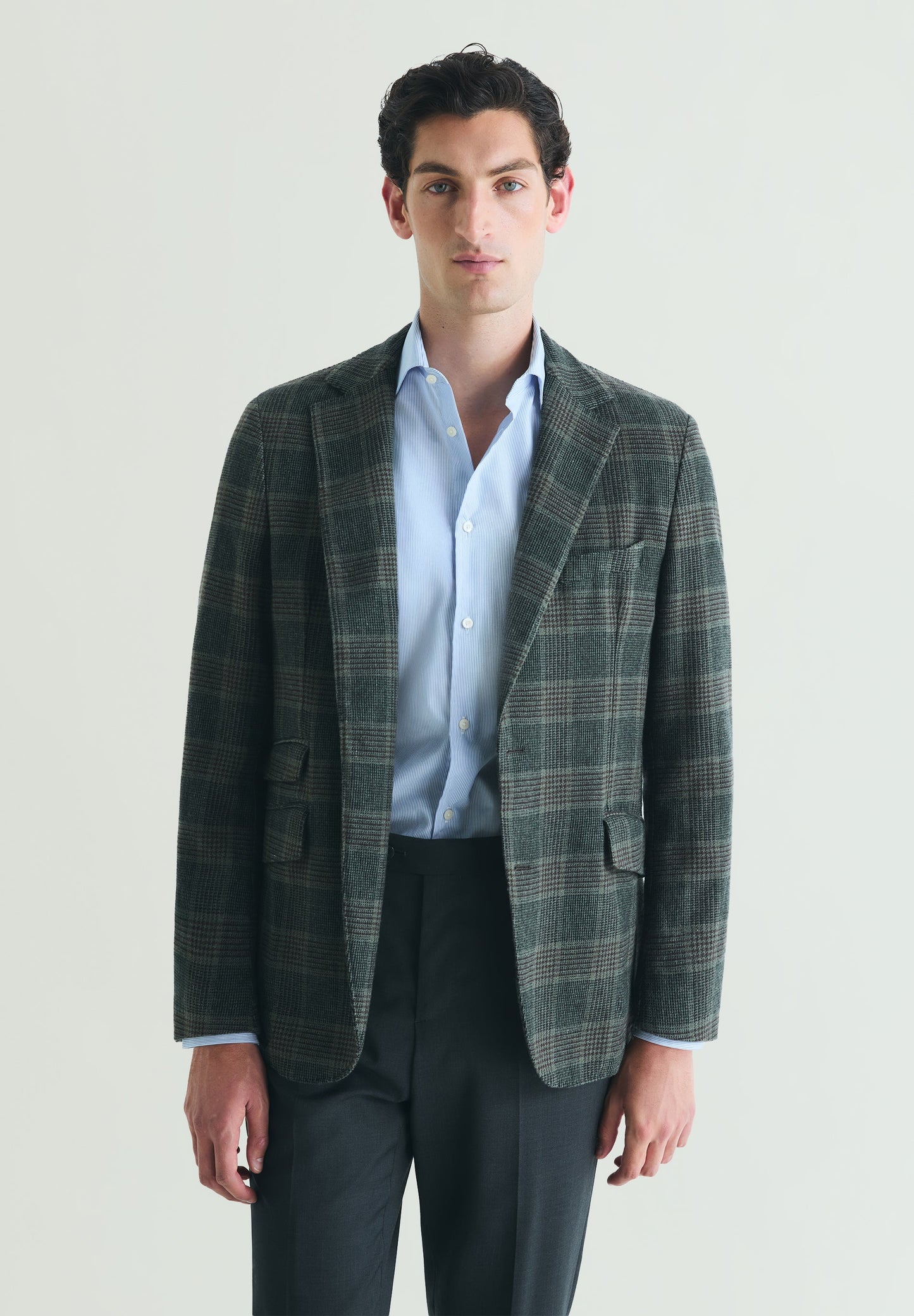 WOOL CHECK BLAZER