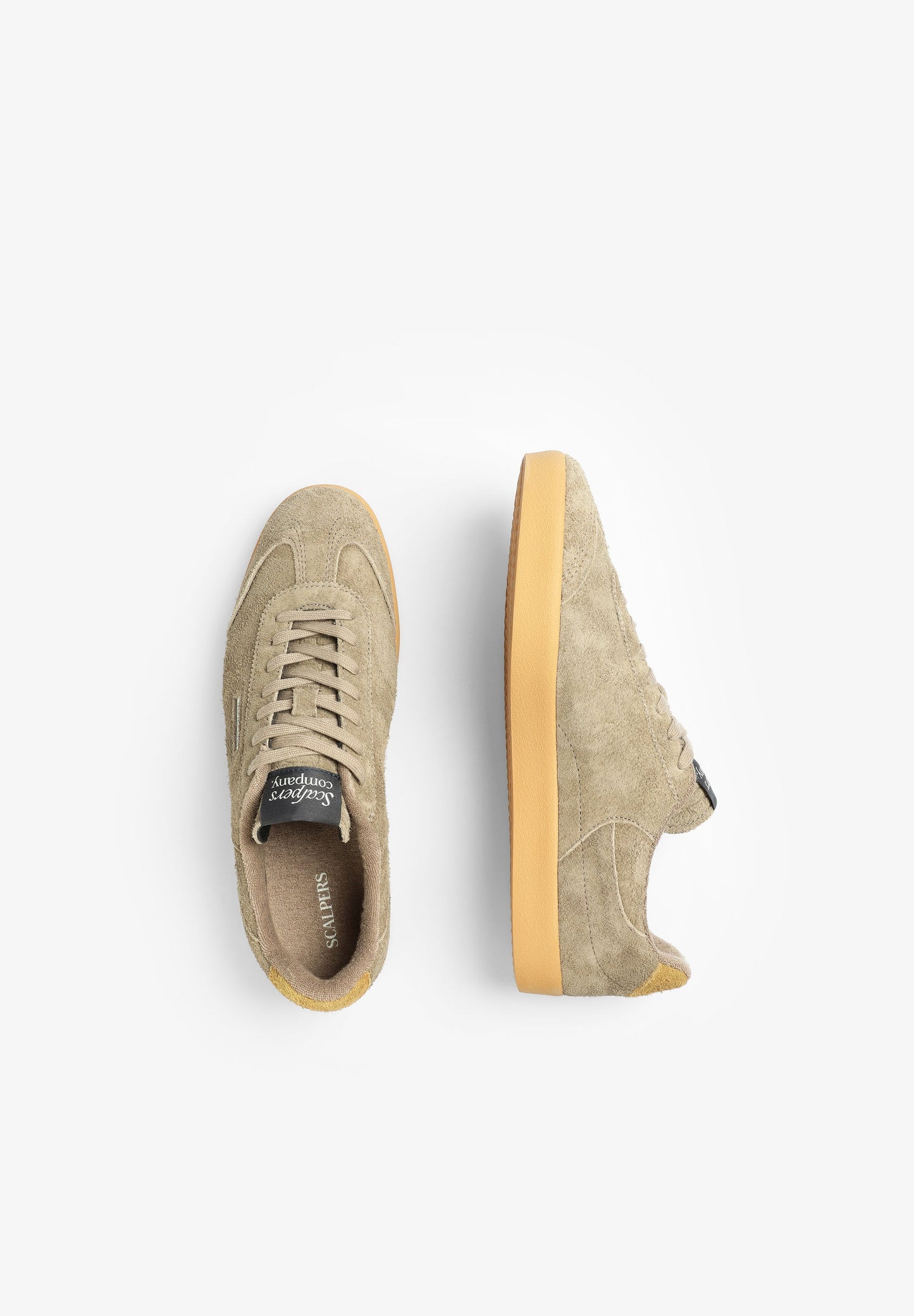 LOW-TOP SUEDE SNEAKERS WITH SIDE LOGO